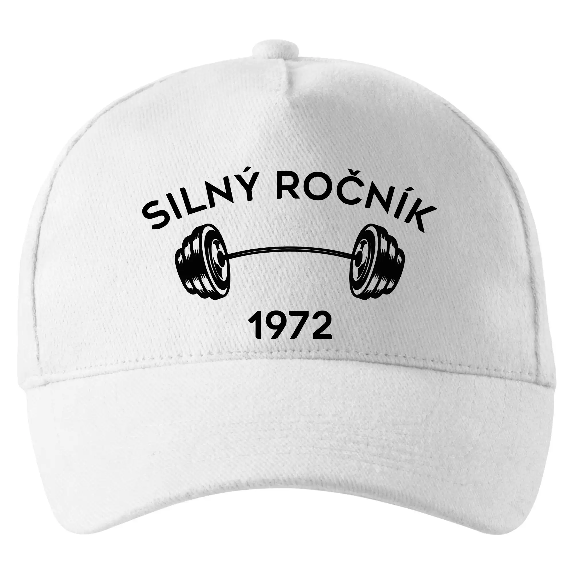 Trička s ročníkom 1972 - Silný ročník - Letopočet 1972 - Šiltovka so zahnutým šiltom a mosaznou sponou