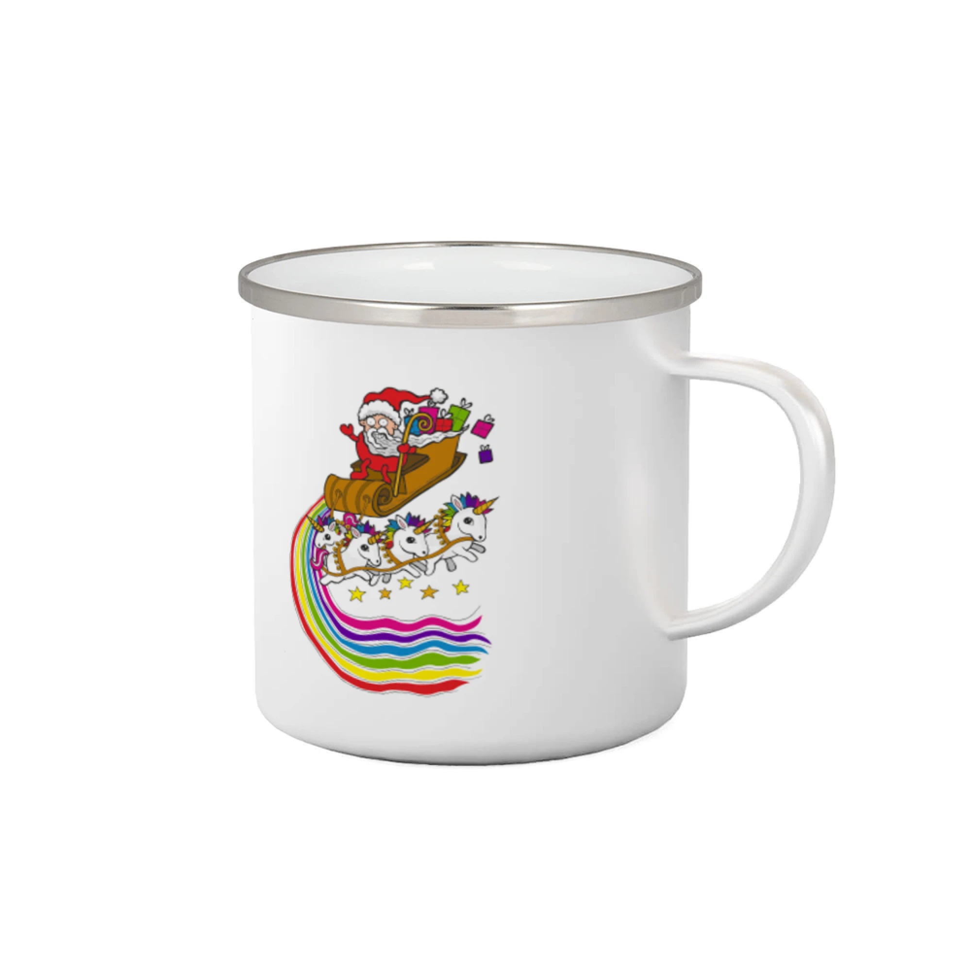 Tričká s jednorožcom - Santa a jednorožce (Pecka design) - Plecháčik