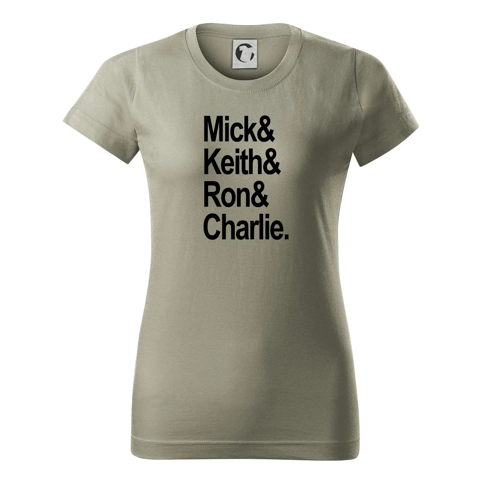 Mick Keith Ron Charlie - Dámske tričko basic - ľahko voľnejšie a dlhšie