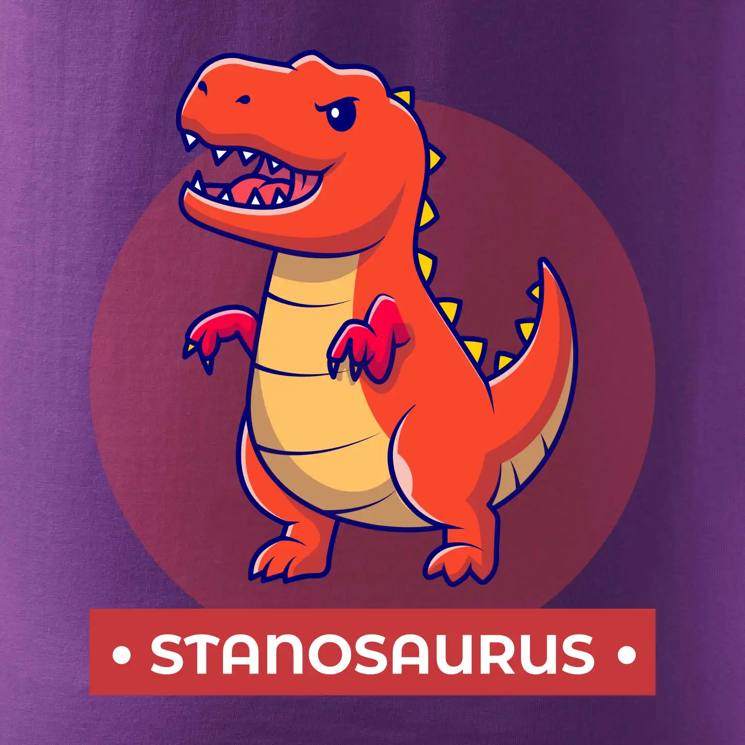 Dinosaurie mená - oranžový dinosaurus SK