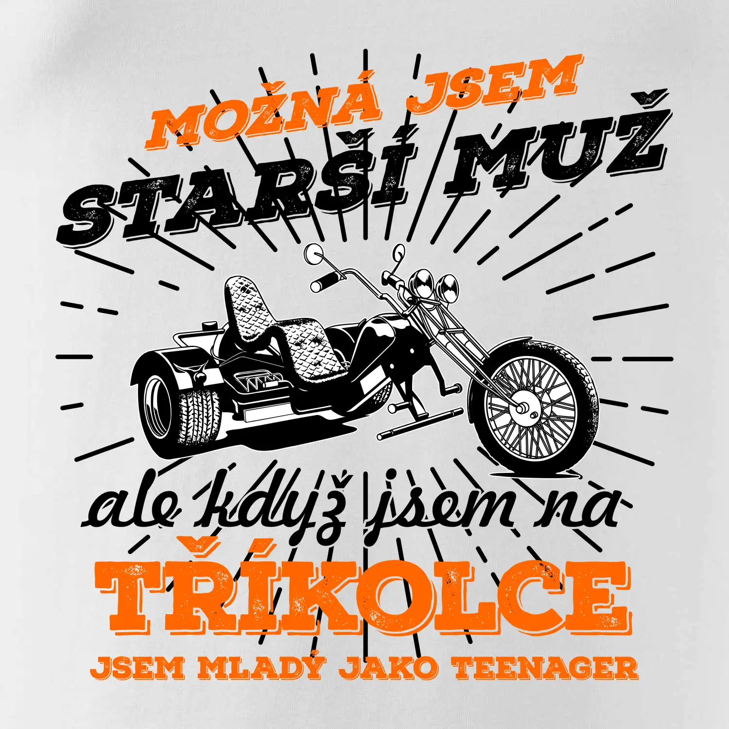 Možná jsem starší muž - tříkolka