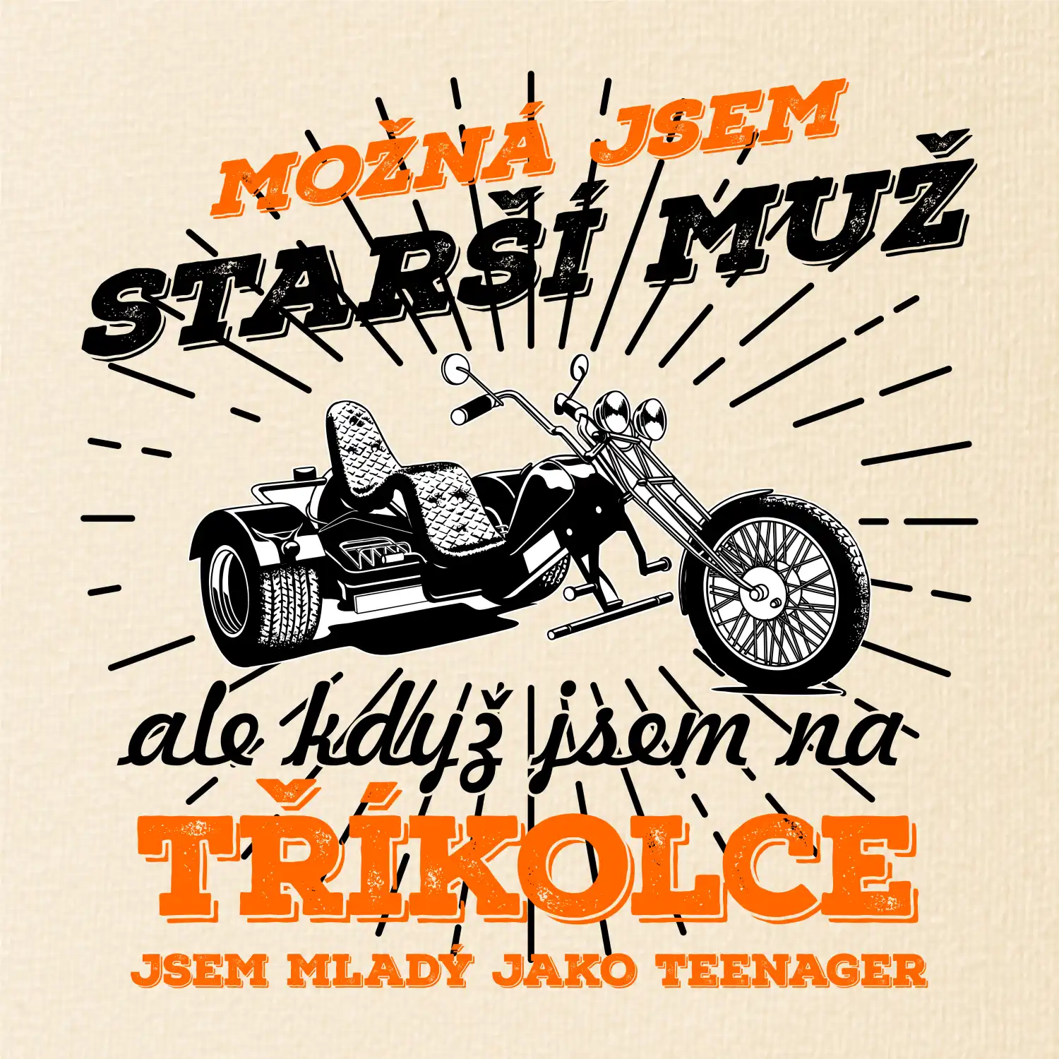 Možná jsem starší muž - tříkolka