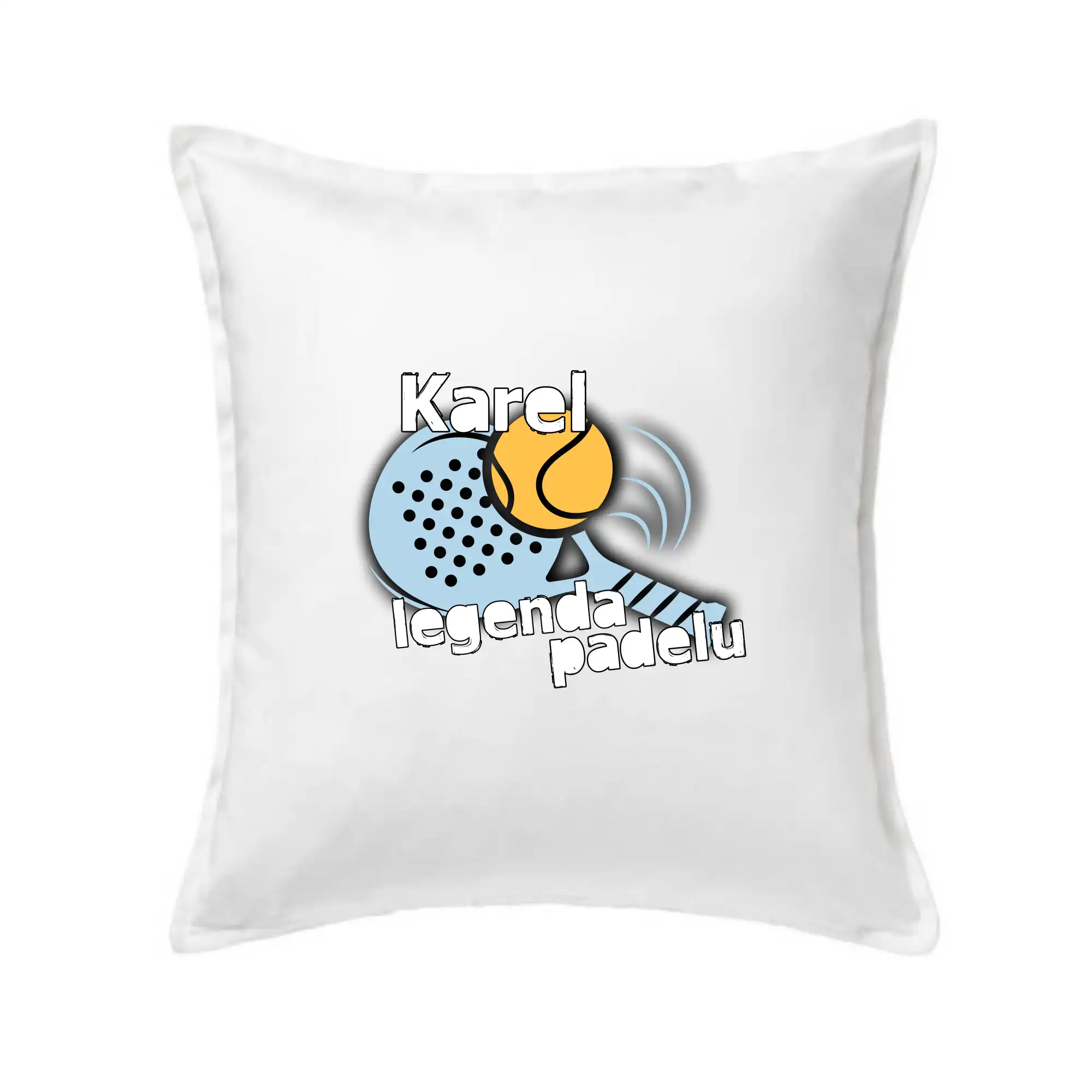 Tričká s motívmi Padel tenis - Meno legenda padelu - Vankúš 50x50