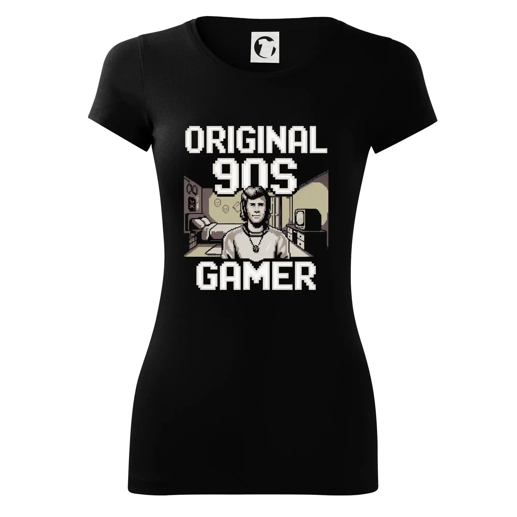 Tričká pre ajťákov - Original 90s gamer - béžový - Dámske tričko Glance - Priliehavejší strih