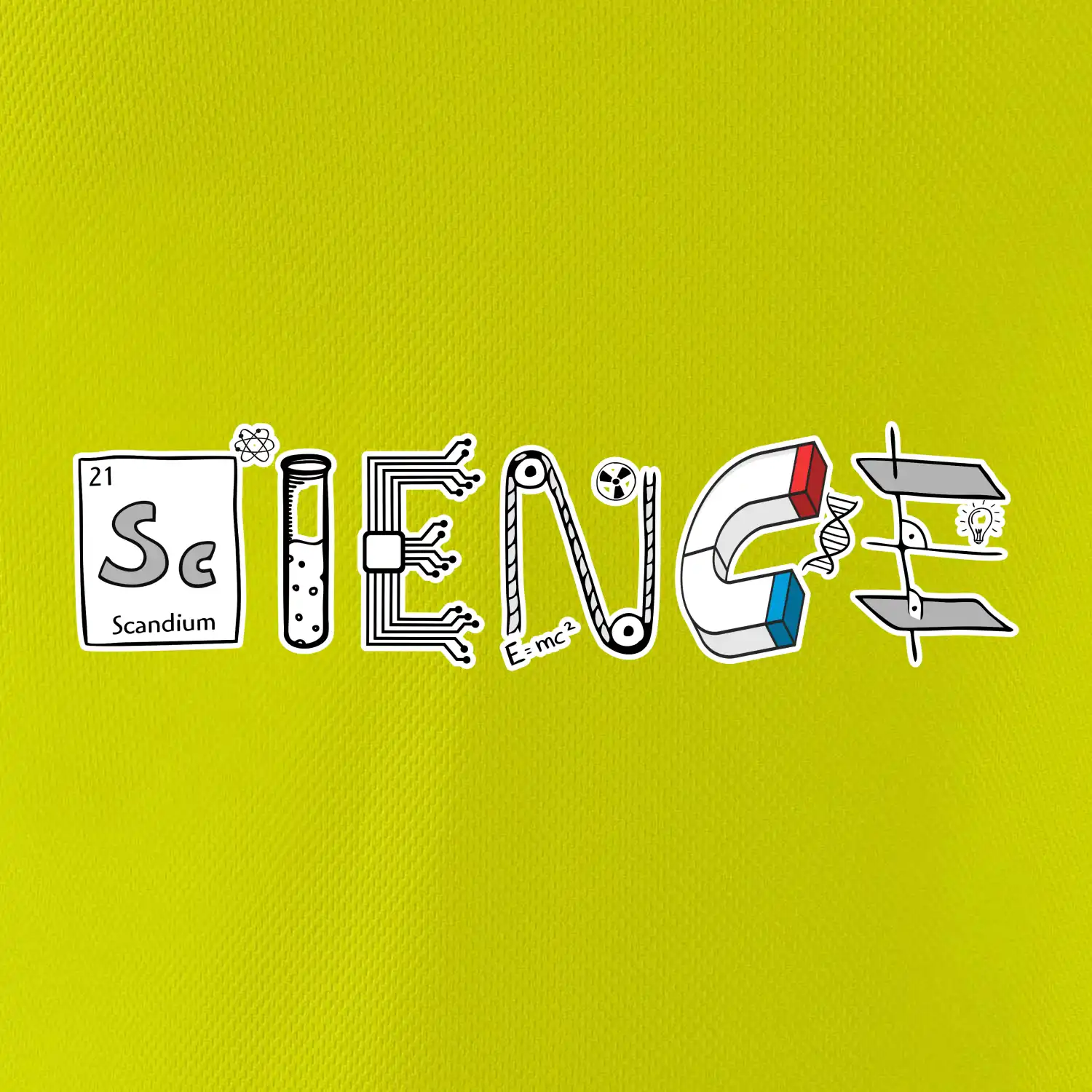 Science věda nápis