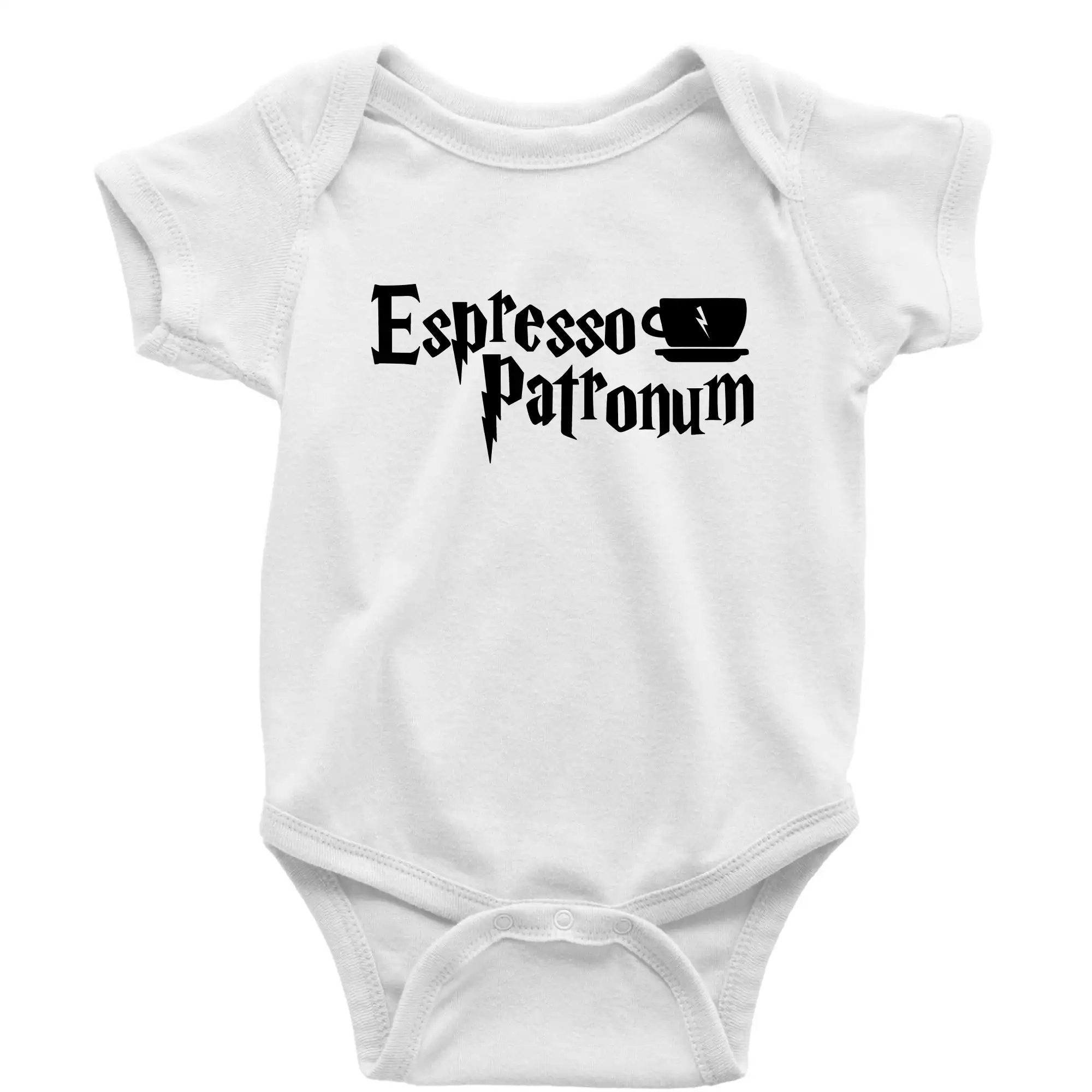 Filmové tričká - Harry - Espresso Patronum - Body dojčenské s krátkym rukávom