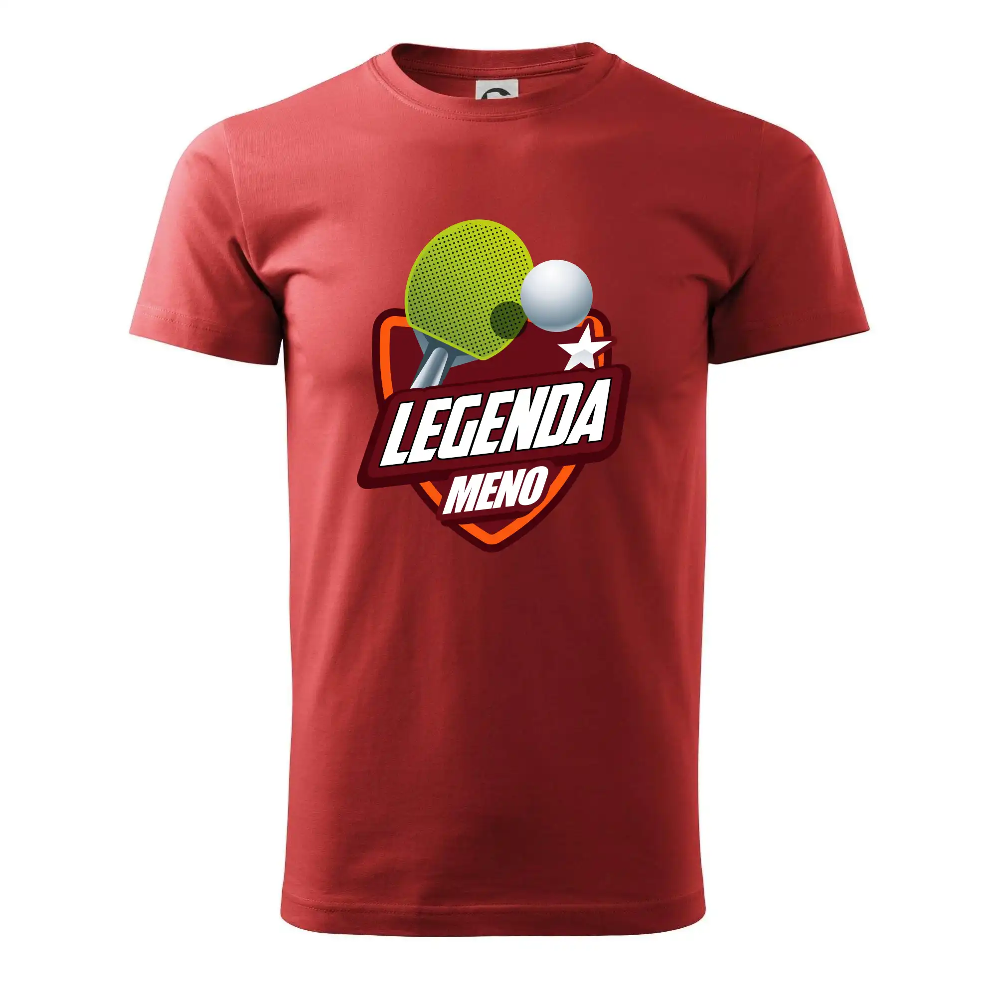 Ostatné športy - Stolný tenis - legenda a meno - Pánske tričko nižšej gramáže