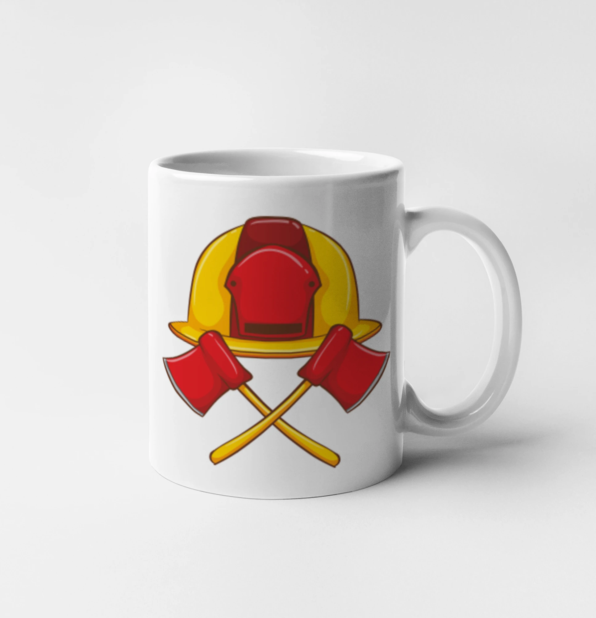 Hasičská helma a sekera