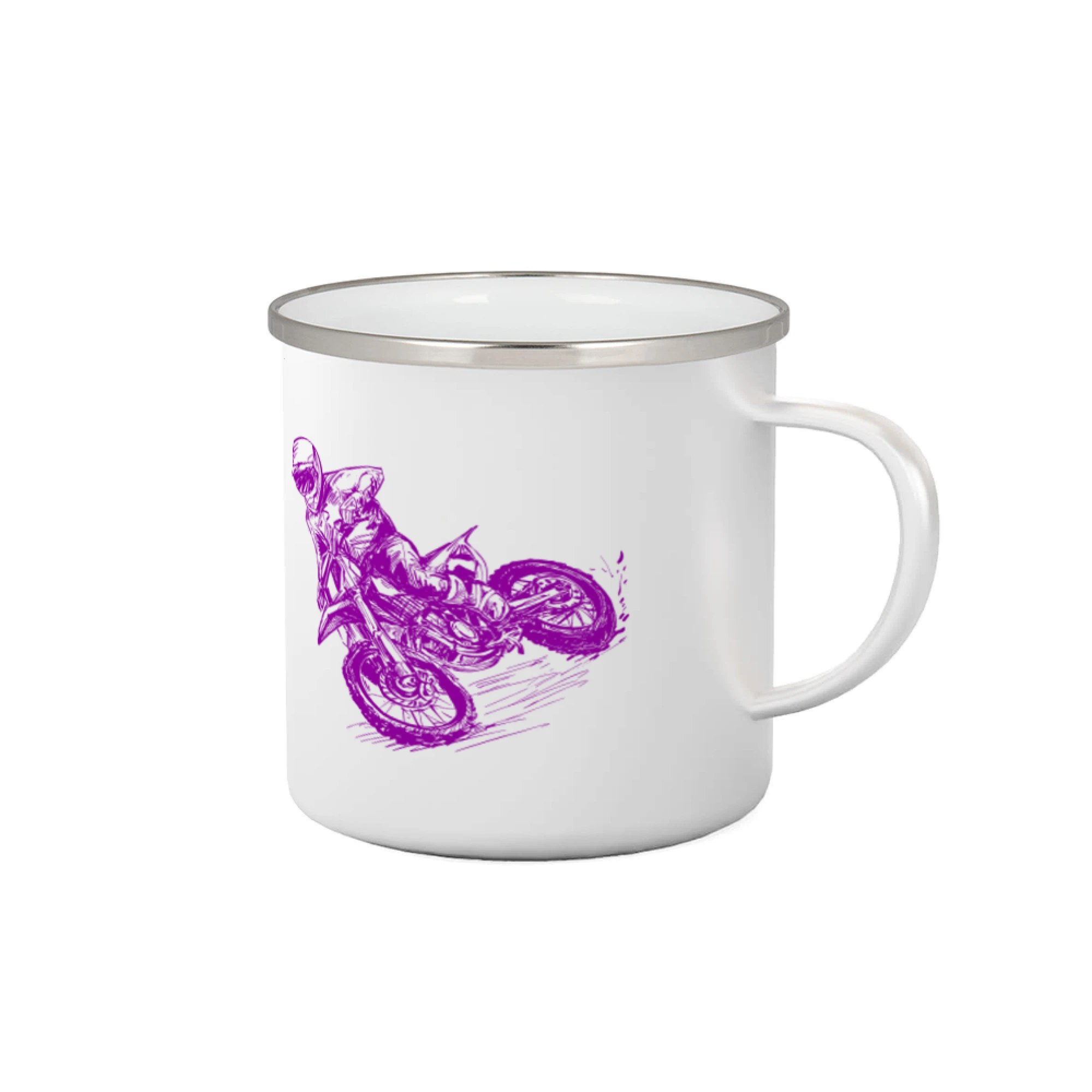 Motocross tričká - Crosska fialová - Plecháčik