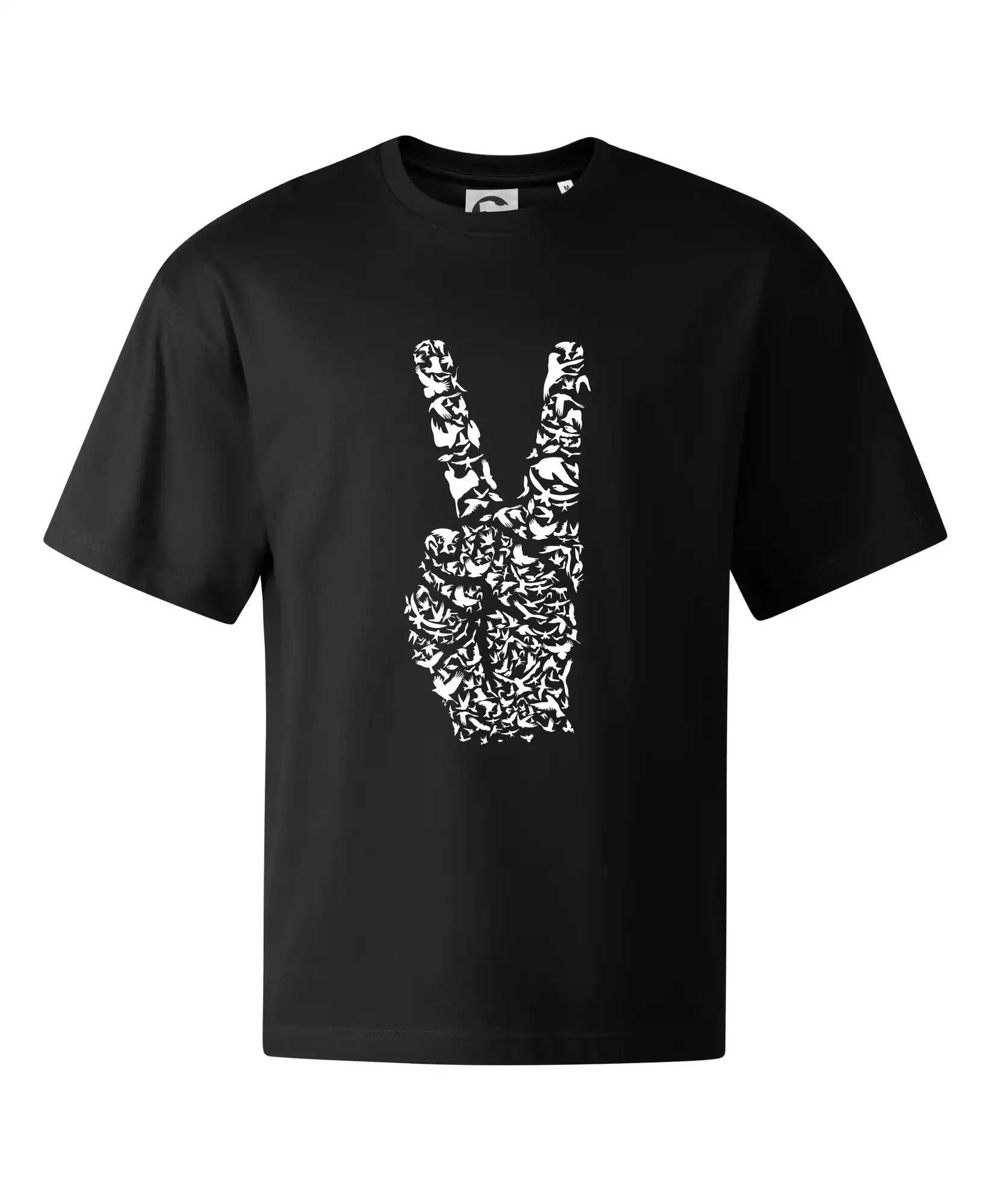 Grafické tričká - Peace symbol two fingers - Stage unisex - OVERSIZE