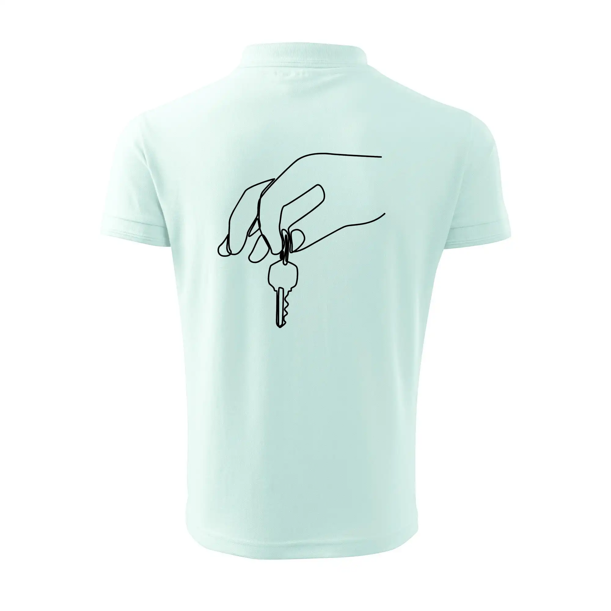 Klíče a ruka jedním tahem