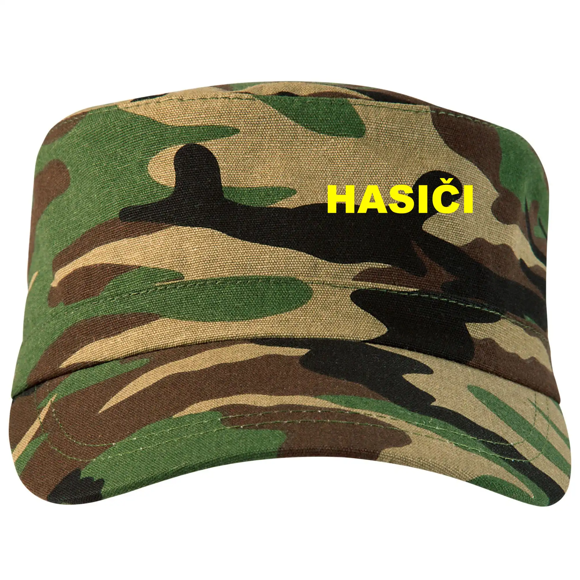 Originálne tričká pre hasičov - Hasiči názov samostatný - Šiltovka CAMO