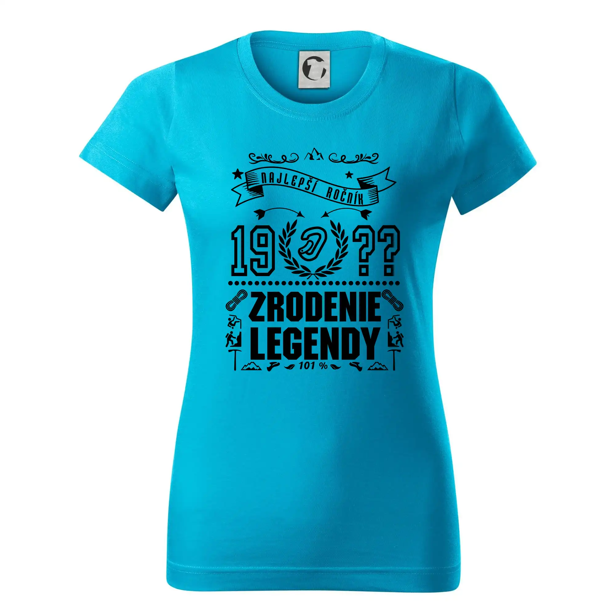 Trička Zrodenie legendy - Zrodenie legendy - pre horolezcov - Dámske tričko basic - ľahko voľnejšie a dlhšie