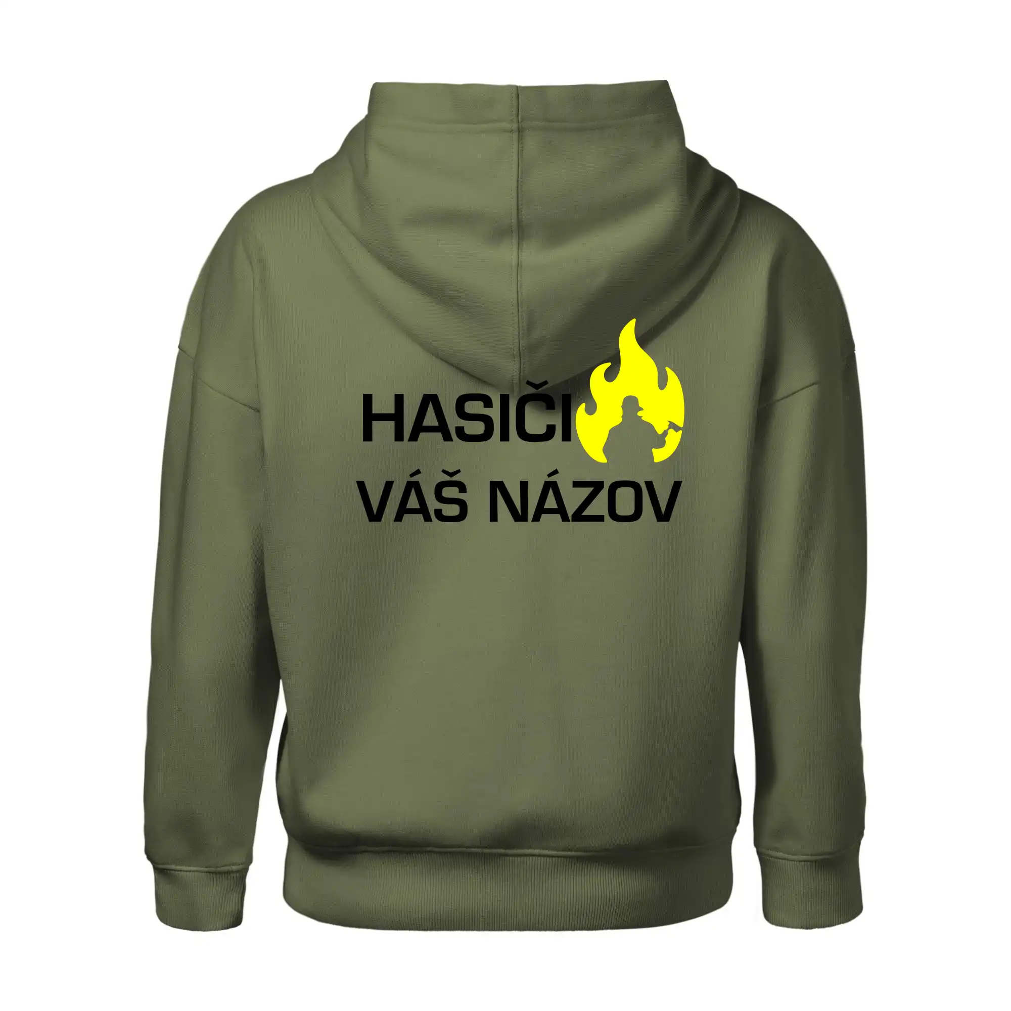 Hasiči - Váš názov - FLUO + Reflexná potlač