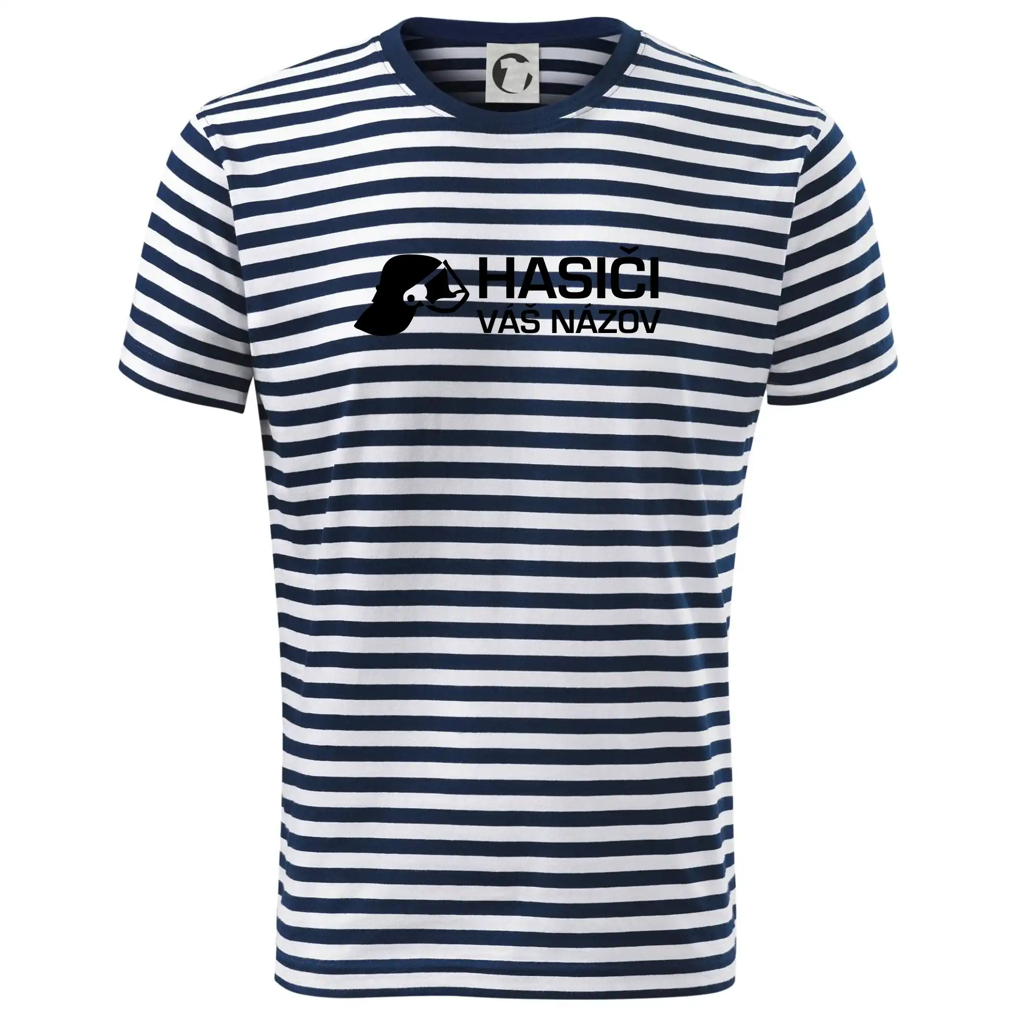 Originálne tričká pre hasičov - Hasiči helma - vlastný nápis - Tričko na vodu