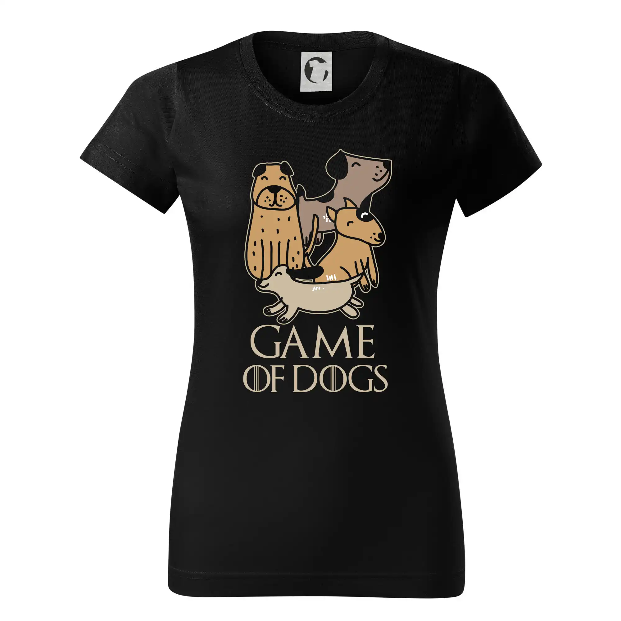 Ostatné psie plemená - Game of Dogs psi - Dámske tričko basic - ľahko voľnejšie a dlhšie
