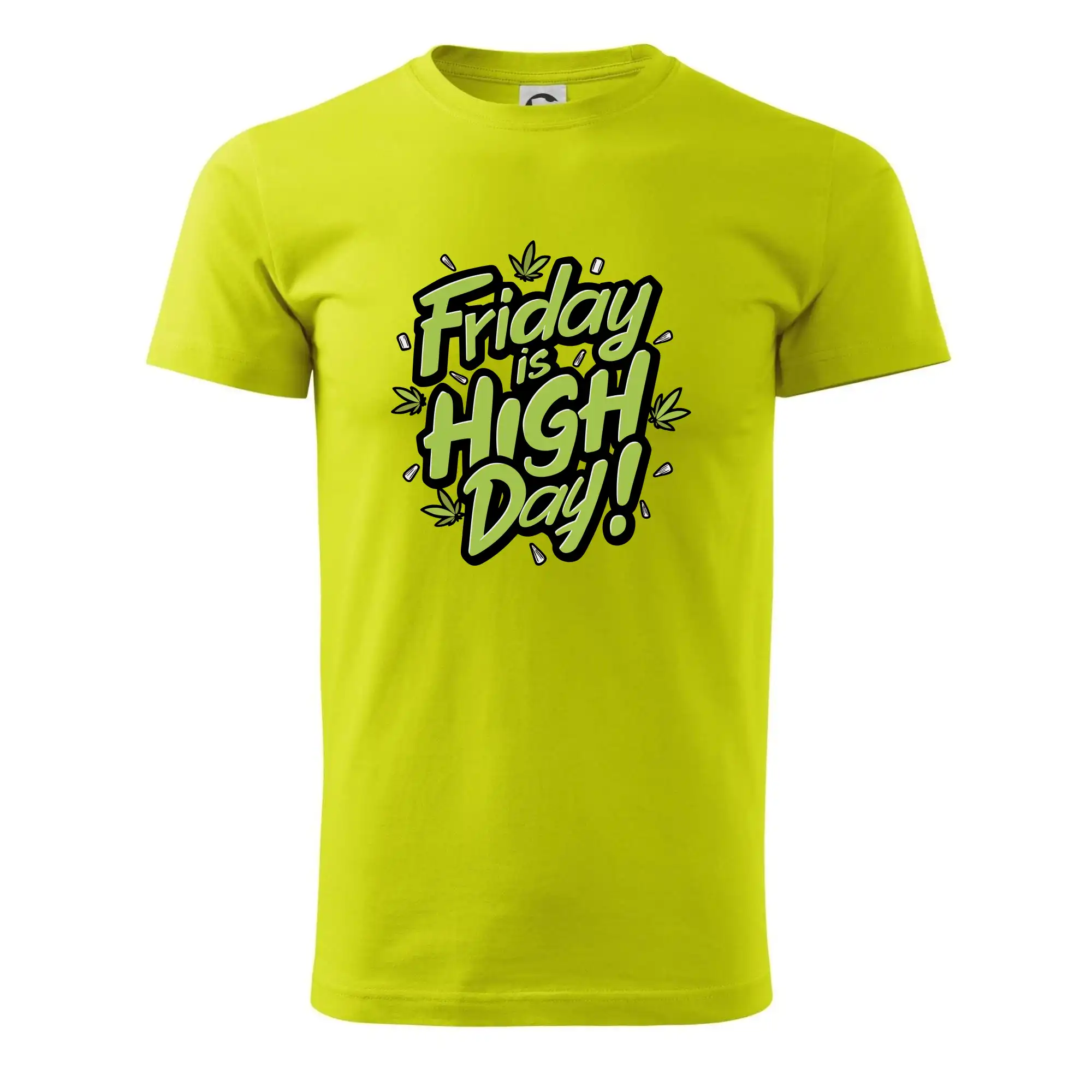 Tričká pre pohodový ľudí - Marihuana - Friday is high day - Pánske tričko nižšej gramáže