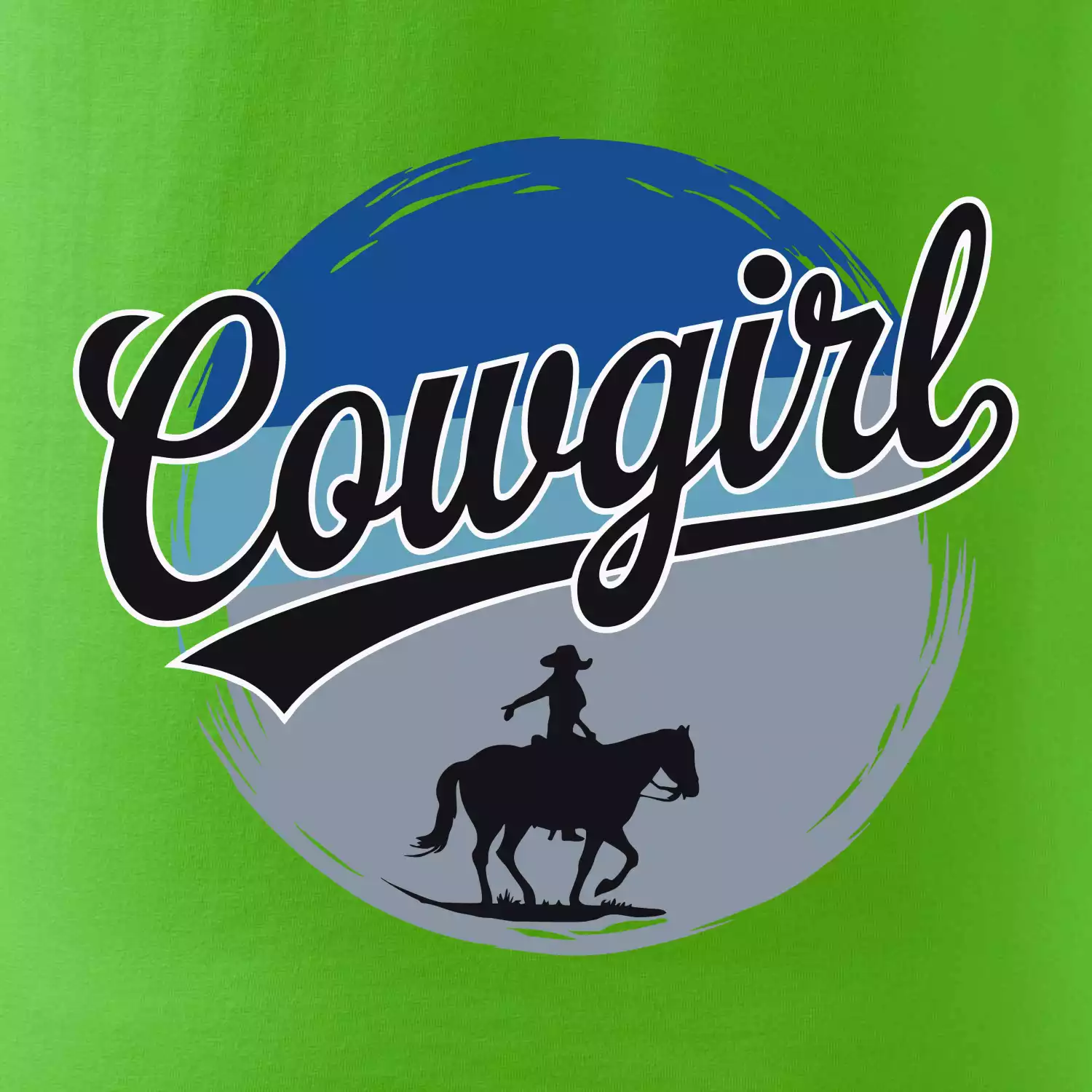 Cowgirl modrý pruh