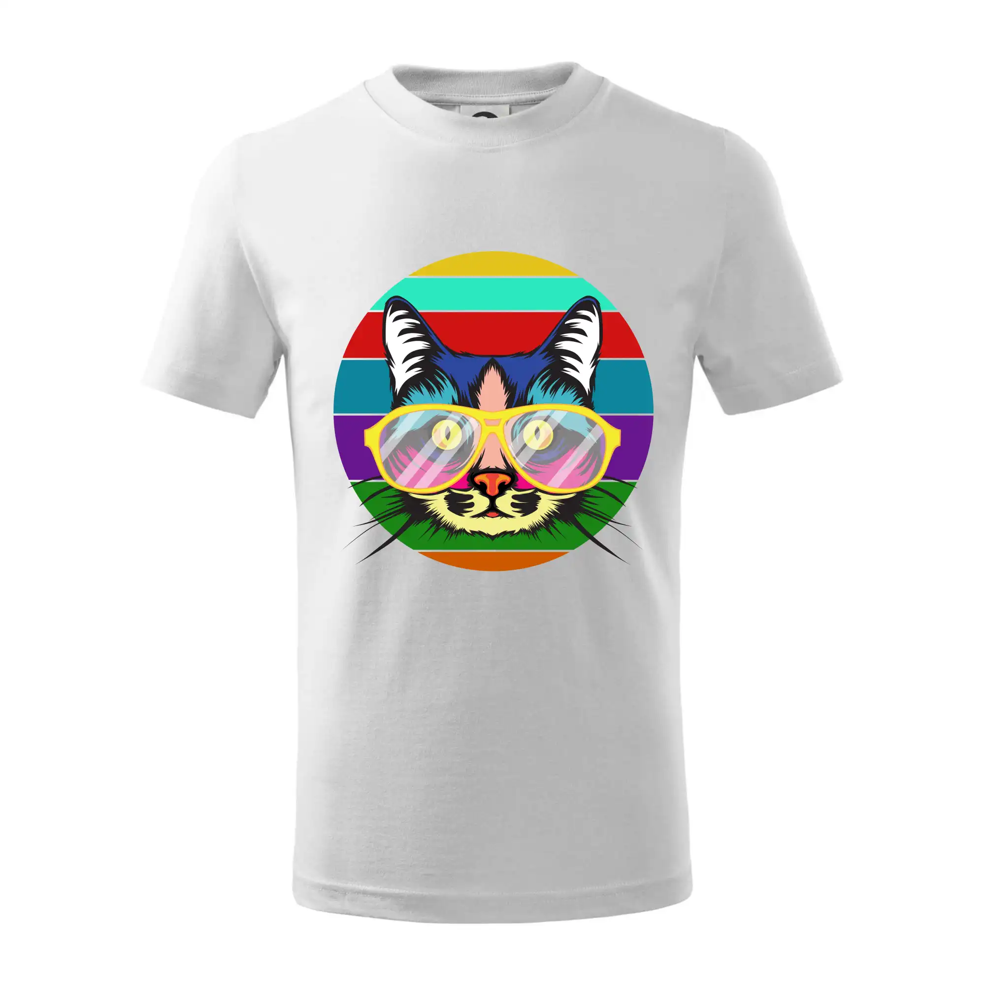 Kočka při barevném západu