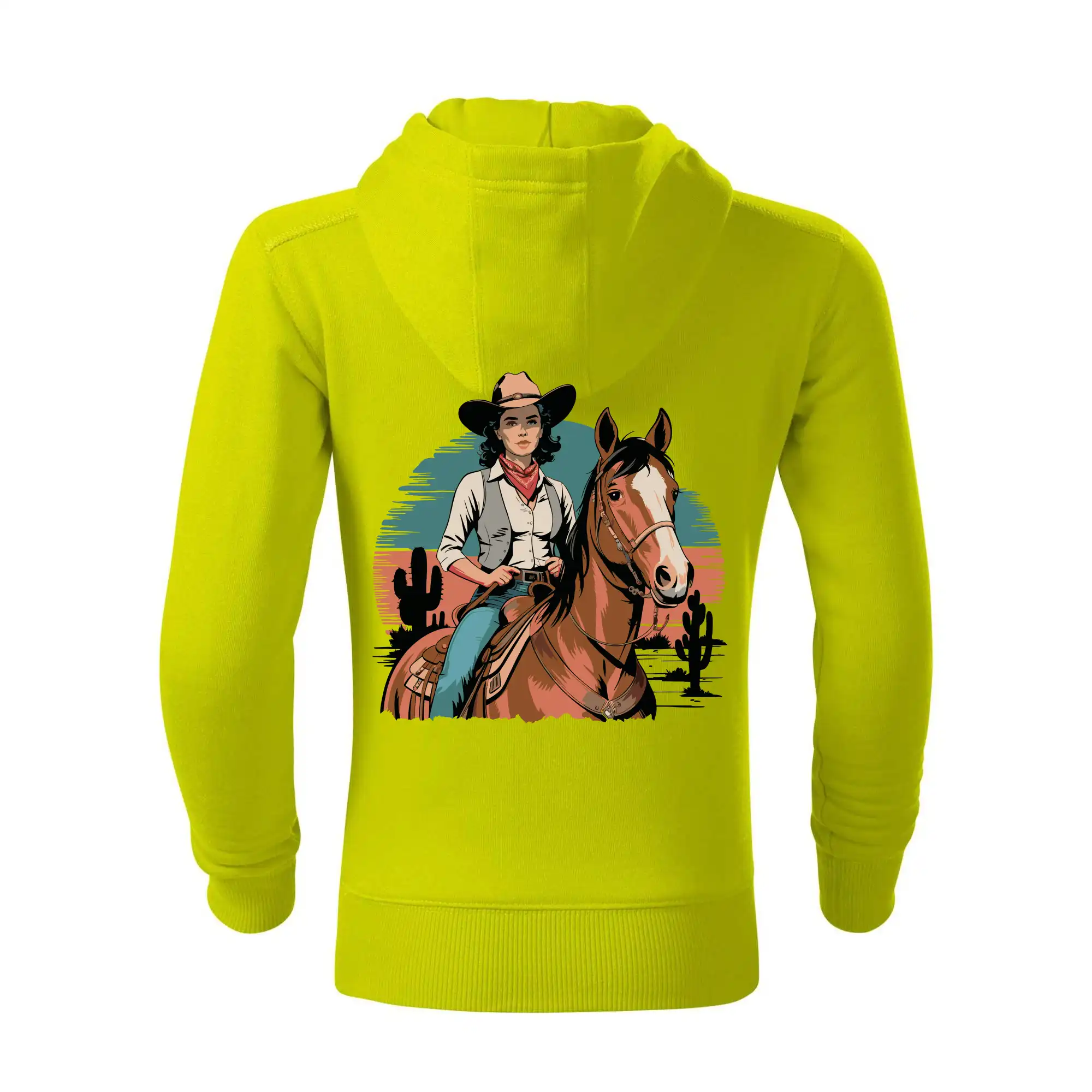 Cowgirl vintage na koni