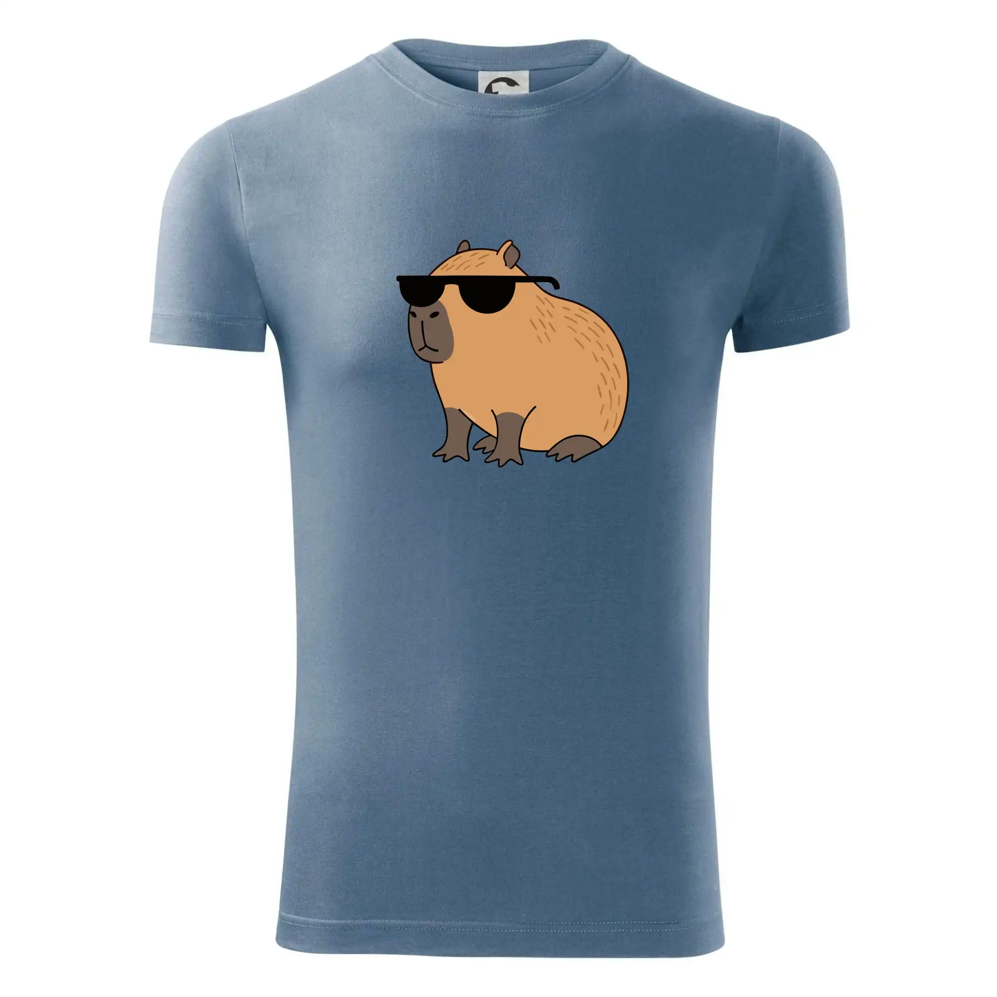 Tričká so zvieratami - Hustá kapybara - Viper FIT - Pánske zúžené tričko