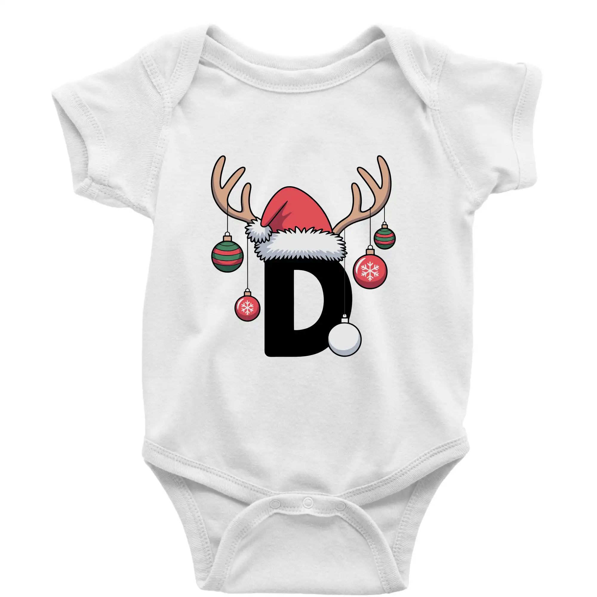 Vanoční rodinná trička - písmeno a čepice