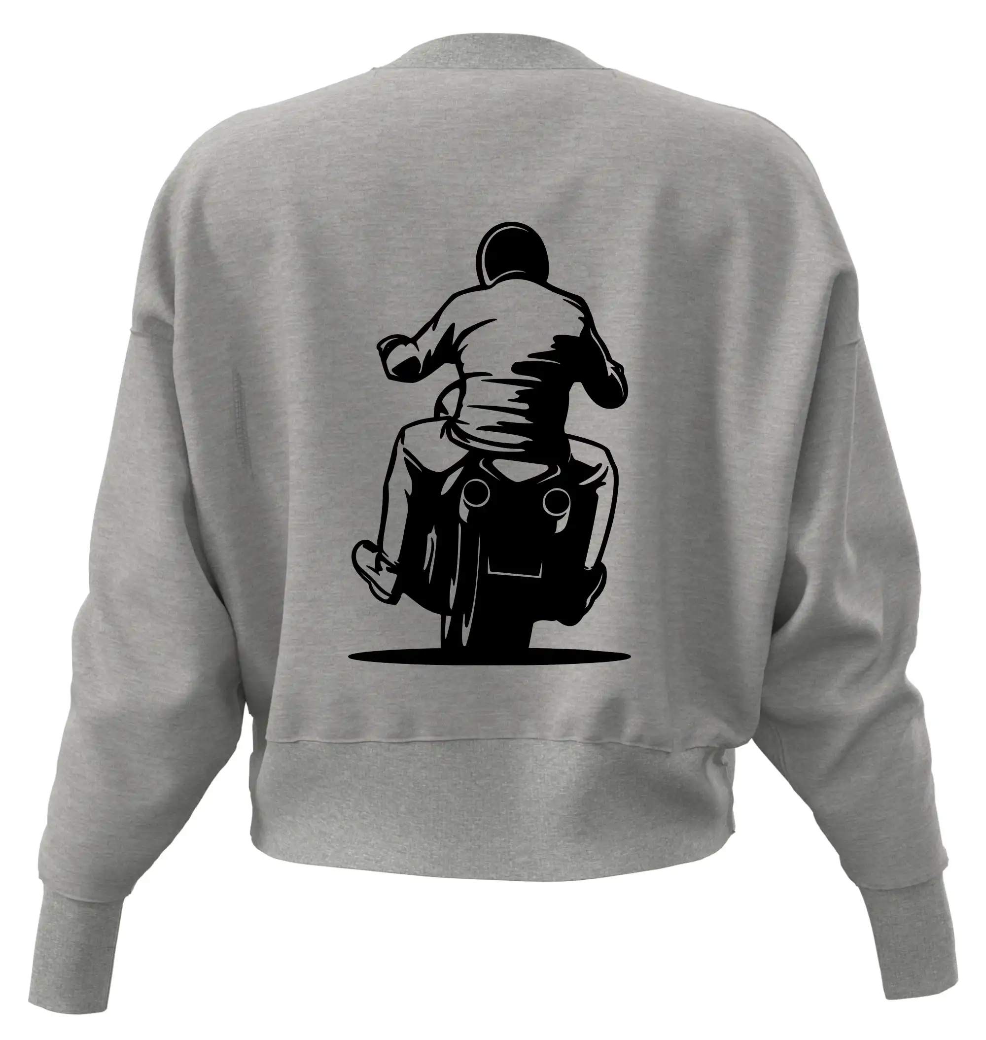 Motorkář na zádech - chopper