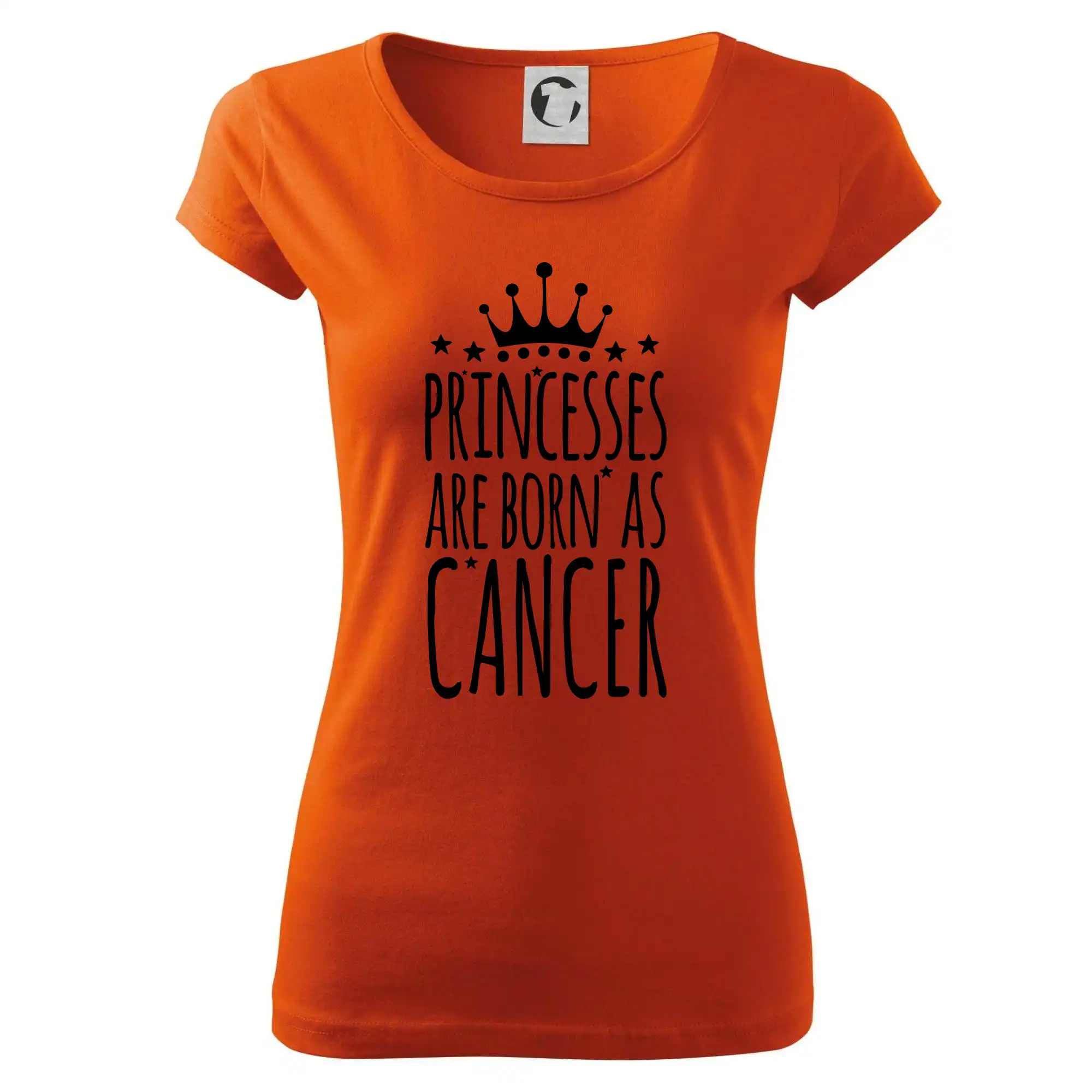 Tričká Rak - Princesses are born as Cancer - Rak - Dámske tričko Pure