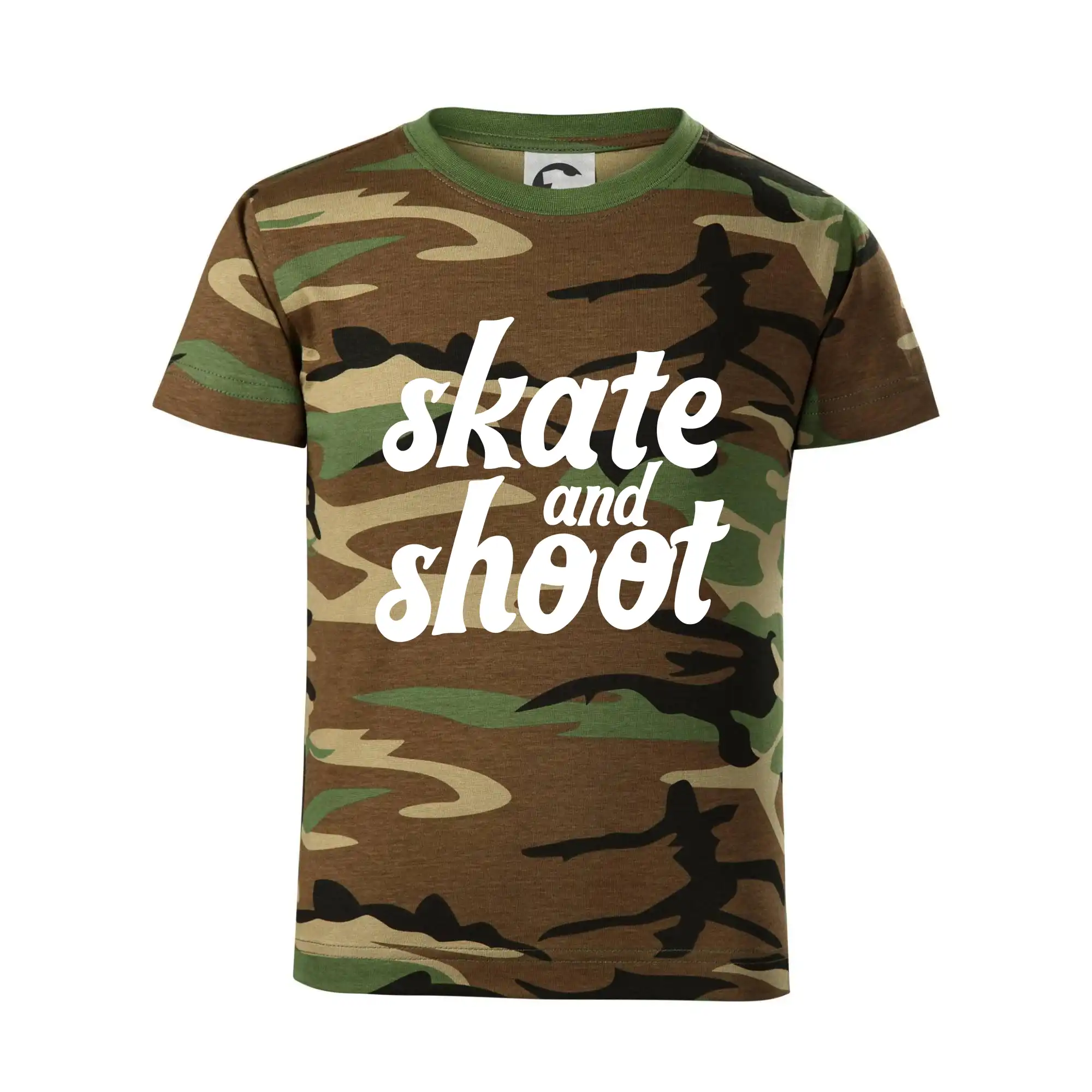 Lyže a Snowboard - Biatlon skate and shoot - Detské maskáčové tričko
