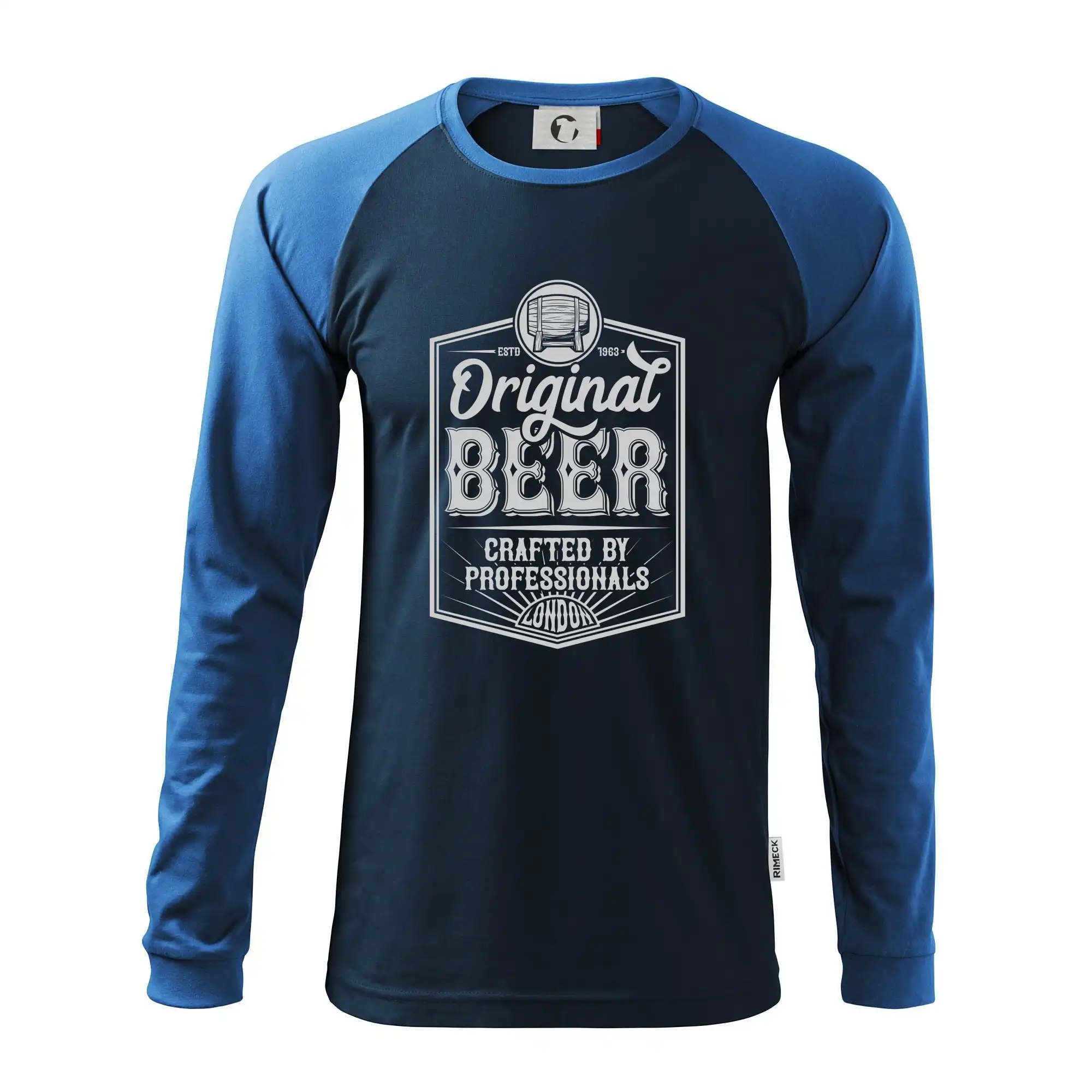 Vtipná tričká pre pivárov - Original beer - Pánske tričko s dlhým rukávom LS130