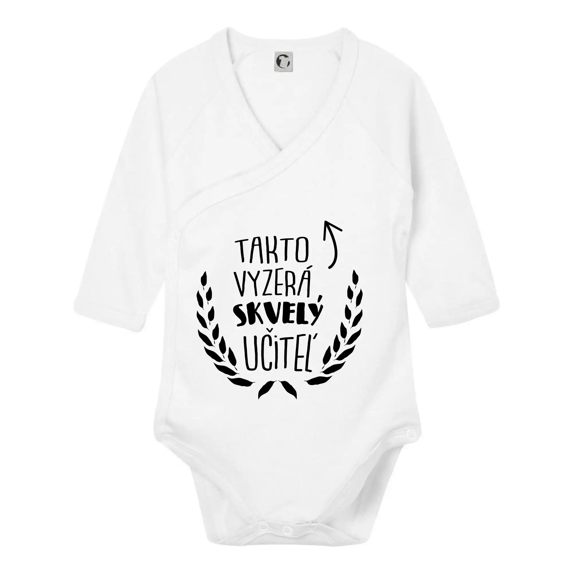 Učiteľské tričká - Takto vyzerá skvelý učiteľ - Body zavinovacie s dlhým rukávom