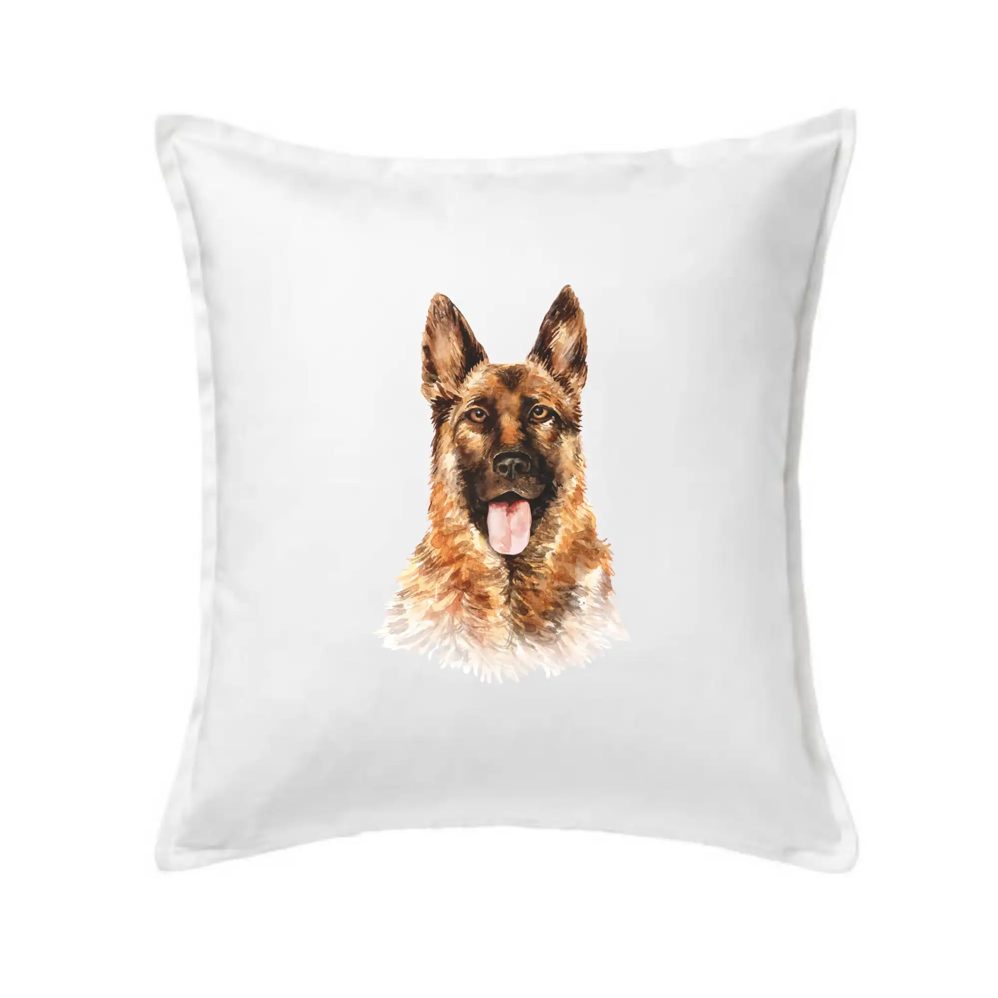 Nemecký ovčiak - German shepherd - vodová farba - Vankúš 50x50