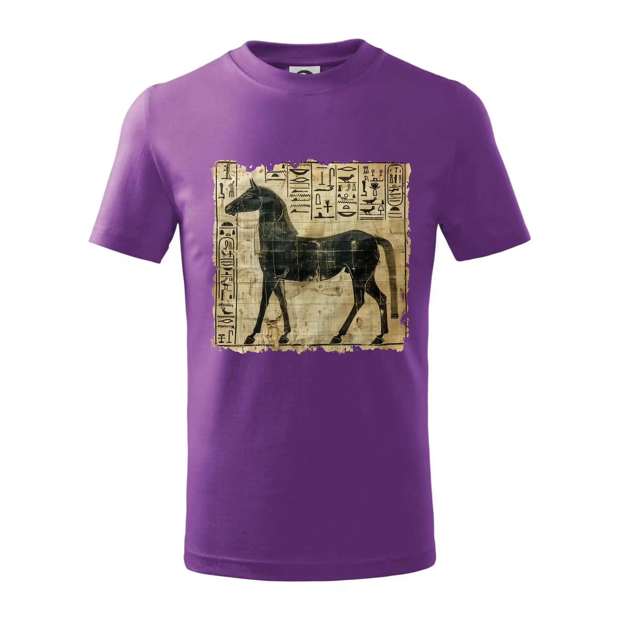 Tričká s koňmi - Egyptské hieroglyfy kôň - Tričko detské bavlnené