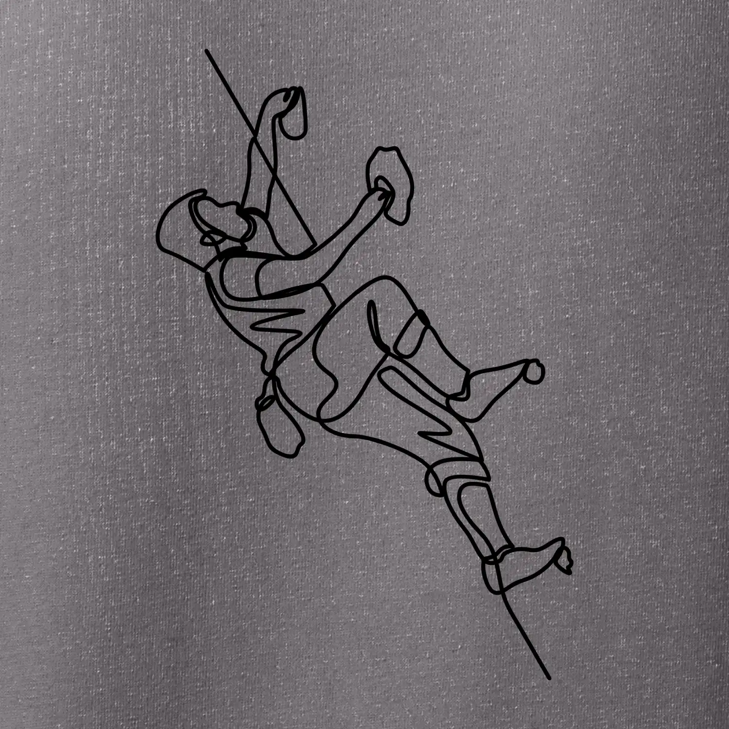 Lezecká stěna jedním tahem