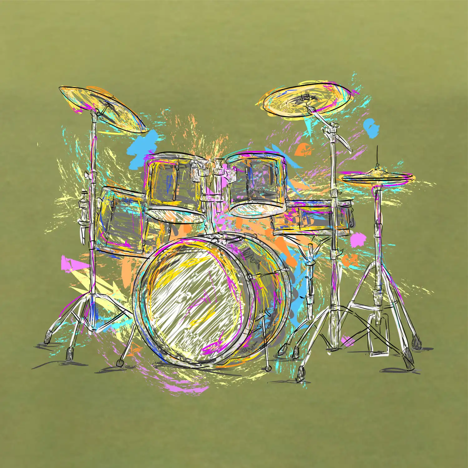 Bicie farebné splash