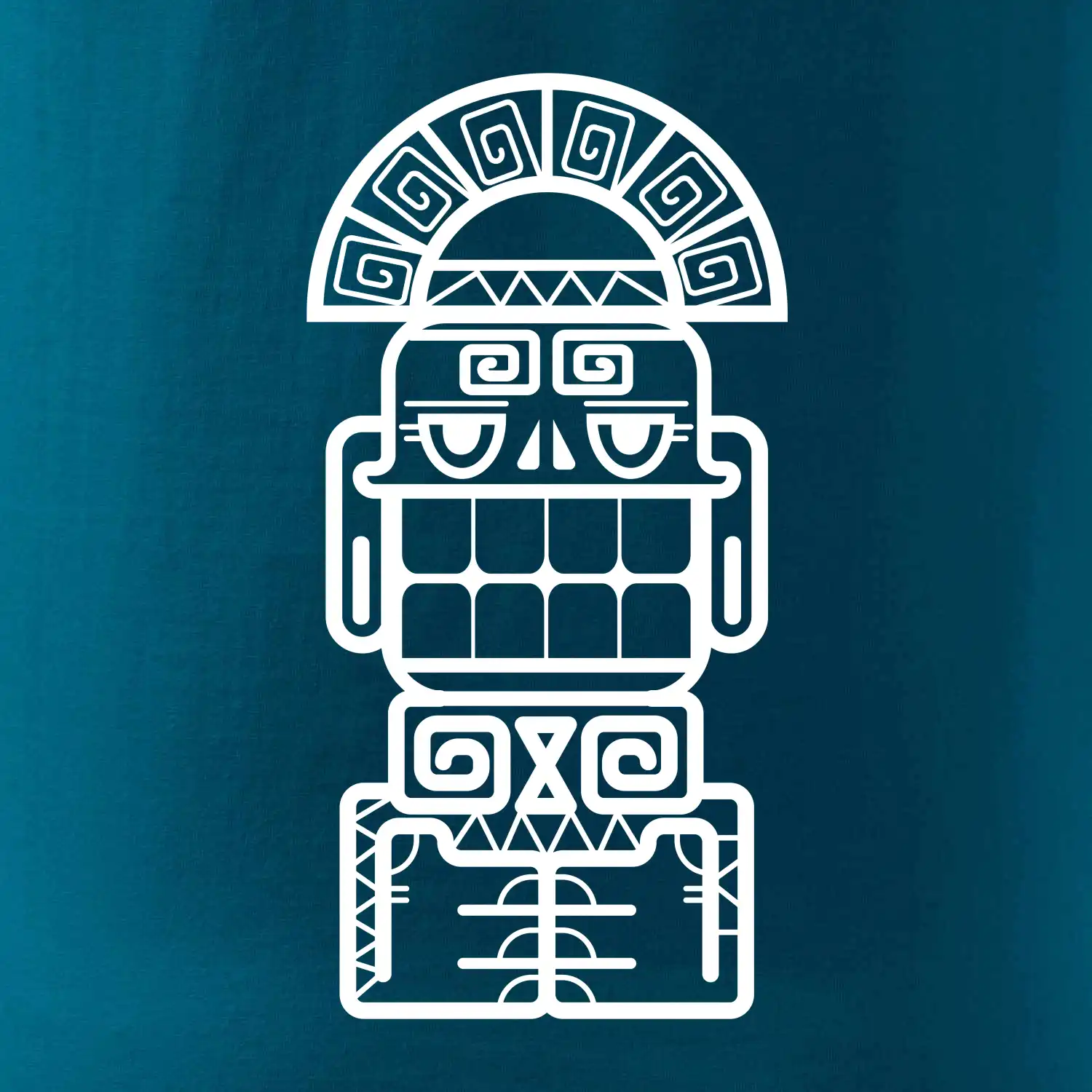 Mayové - socha se zuby