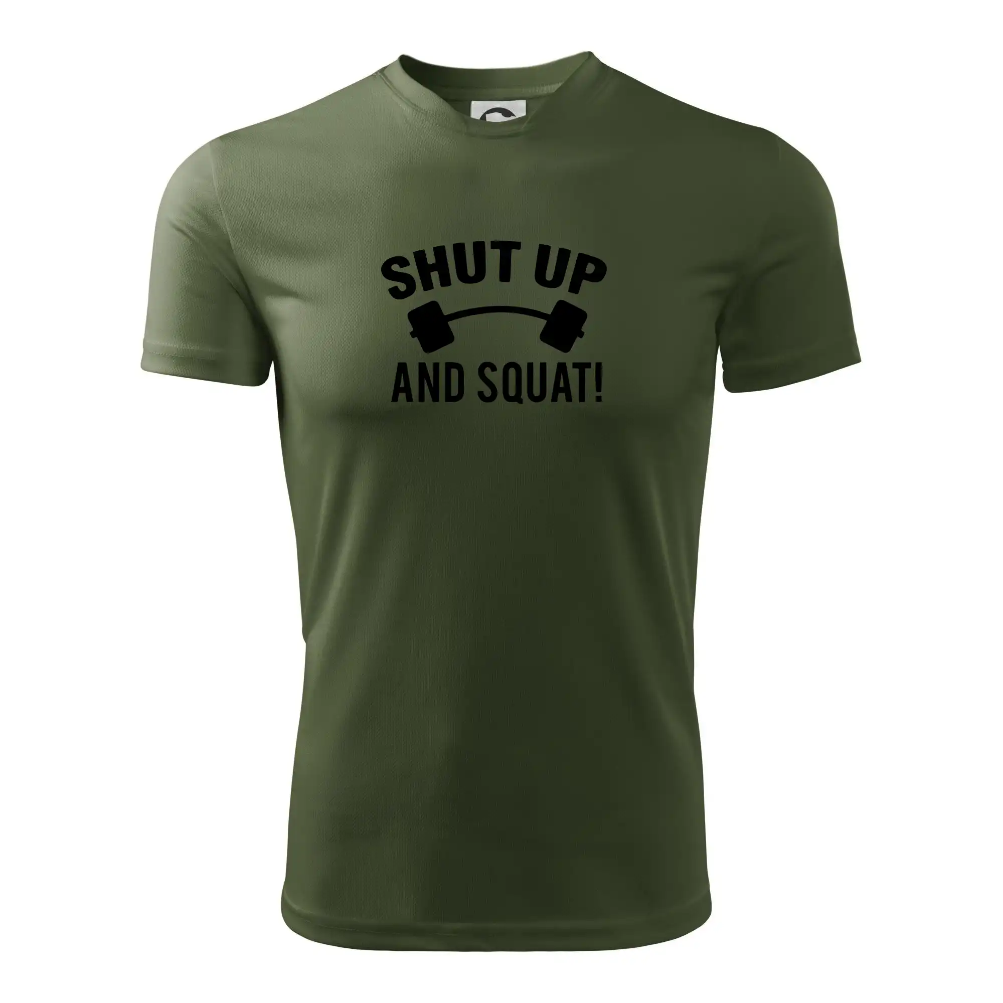 Posilňovani - Shut up and squat - Pánske tričko Fantasy športové