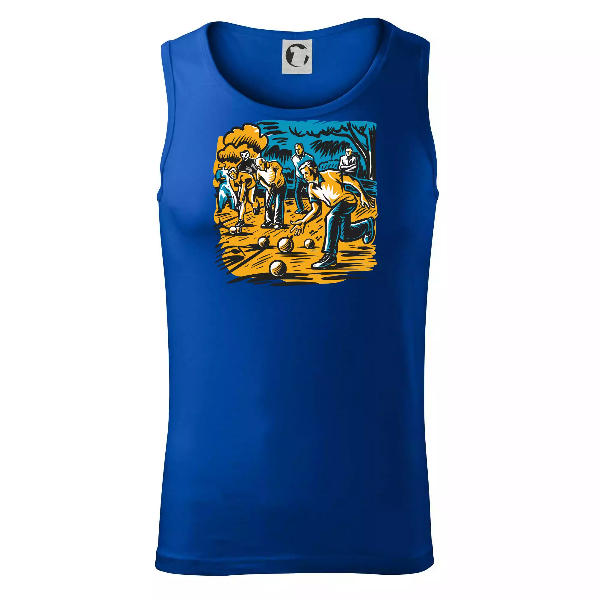 Petanque hra - modro oranžová