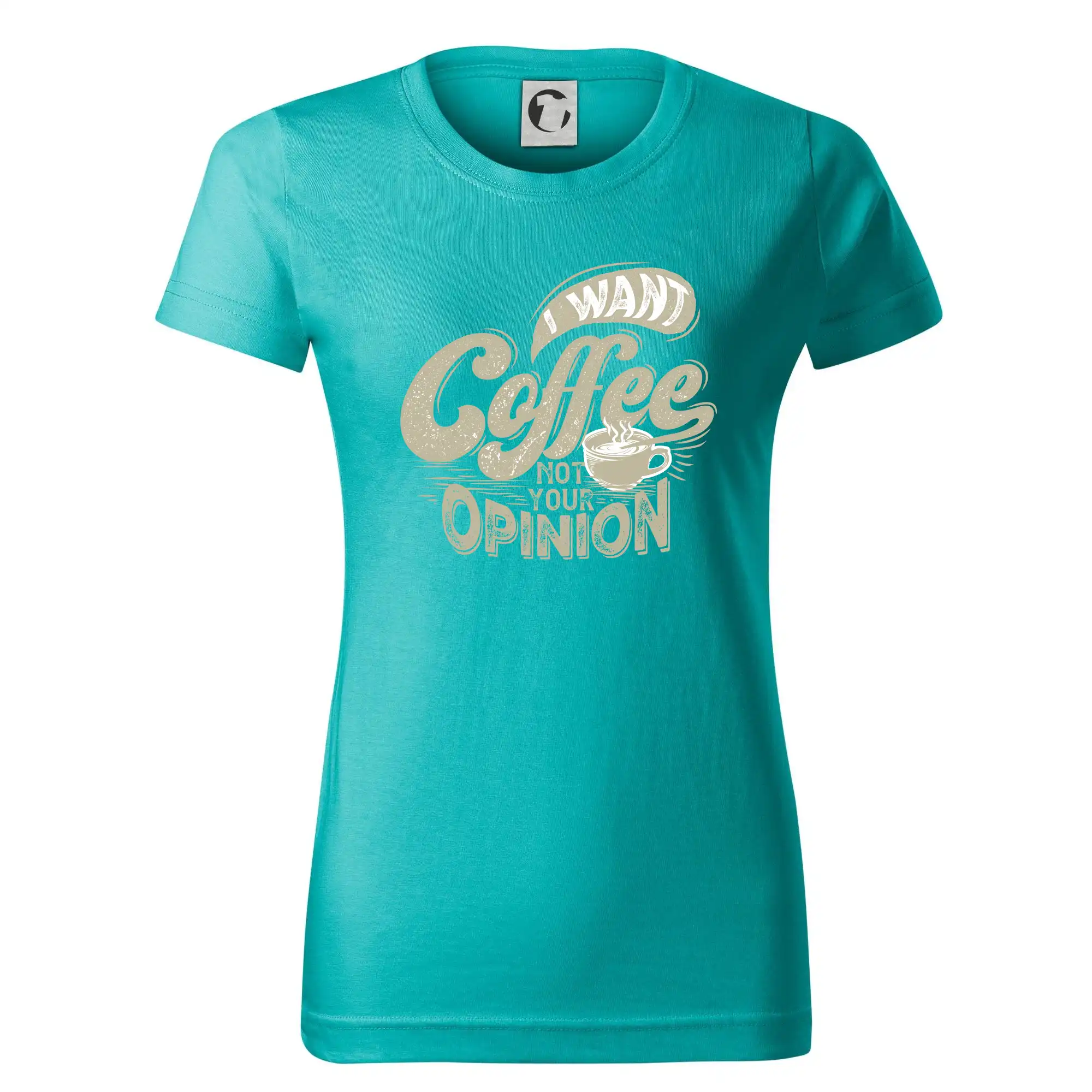 Motívy pre baristu a milovníkov kávy - Coffee opinion - Dámske tričko basic - ľahko voľnejšie a dlhšie