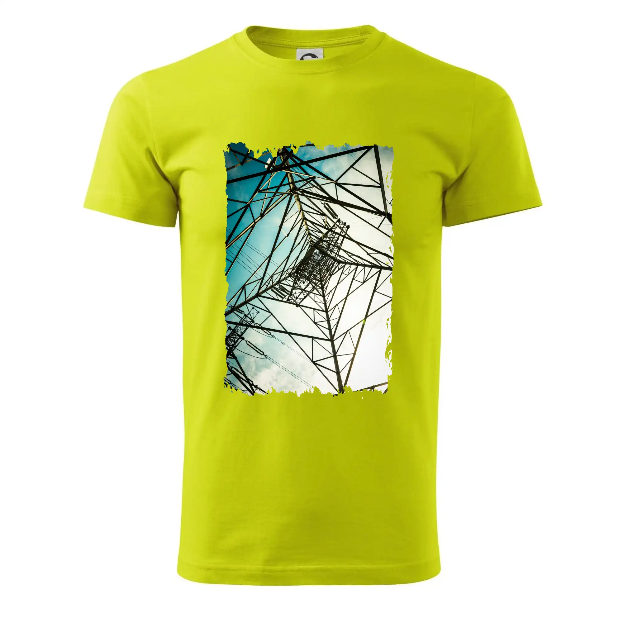 Barevné nebe - stožáry vysokého napětí