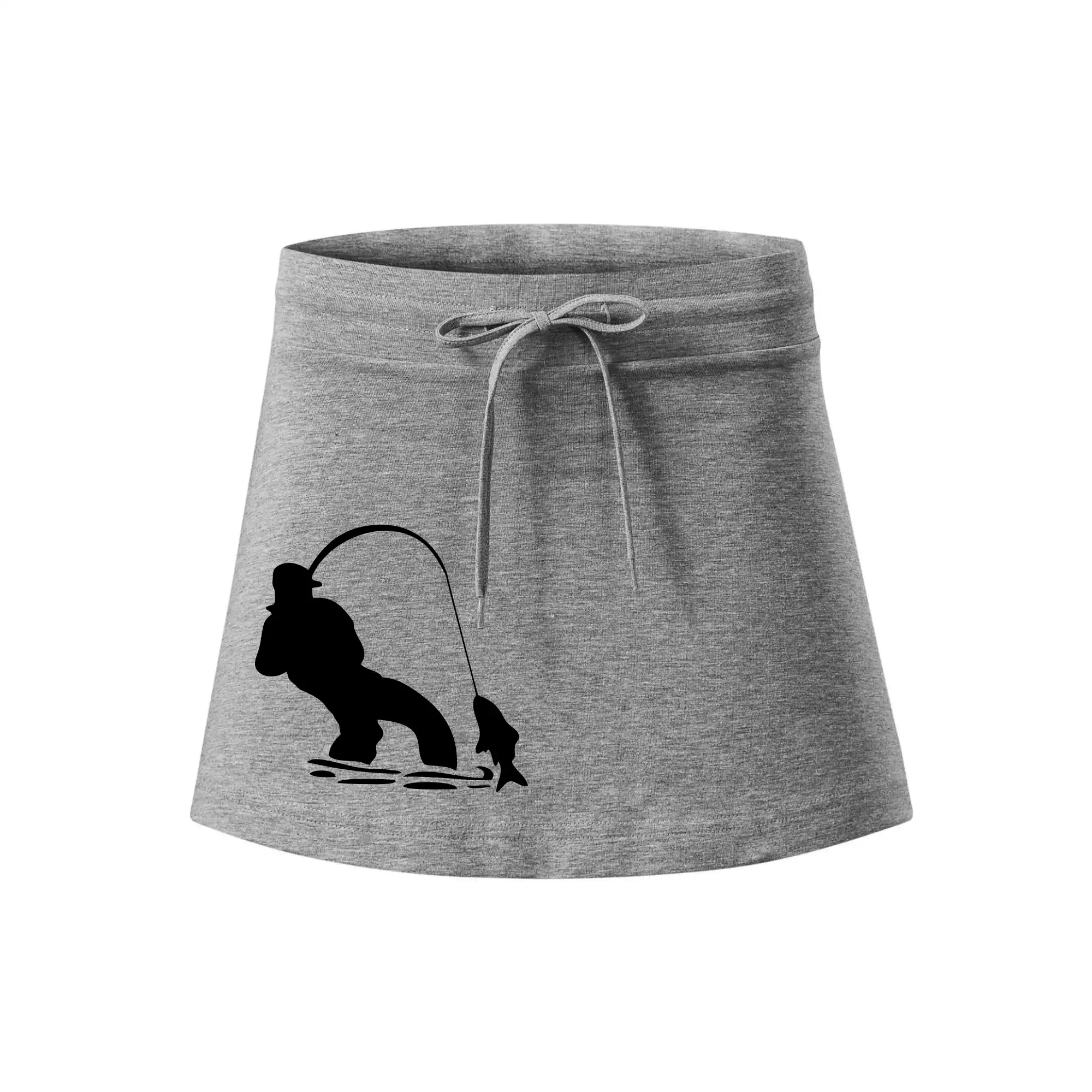 Rybář tahající rybu