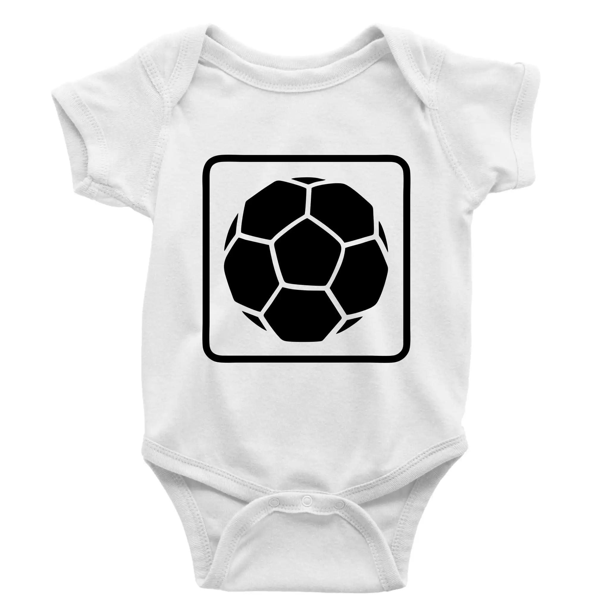 Tričká pre futbalistov - Fotbalová lopta emblem - Body dojčenské s krátkym rukávom