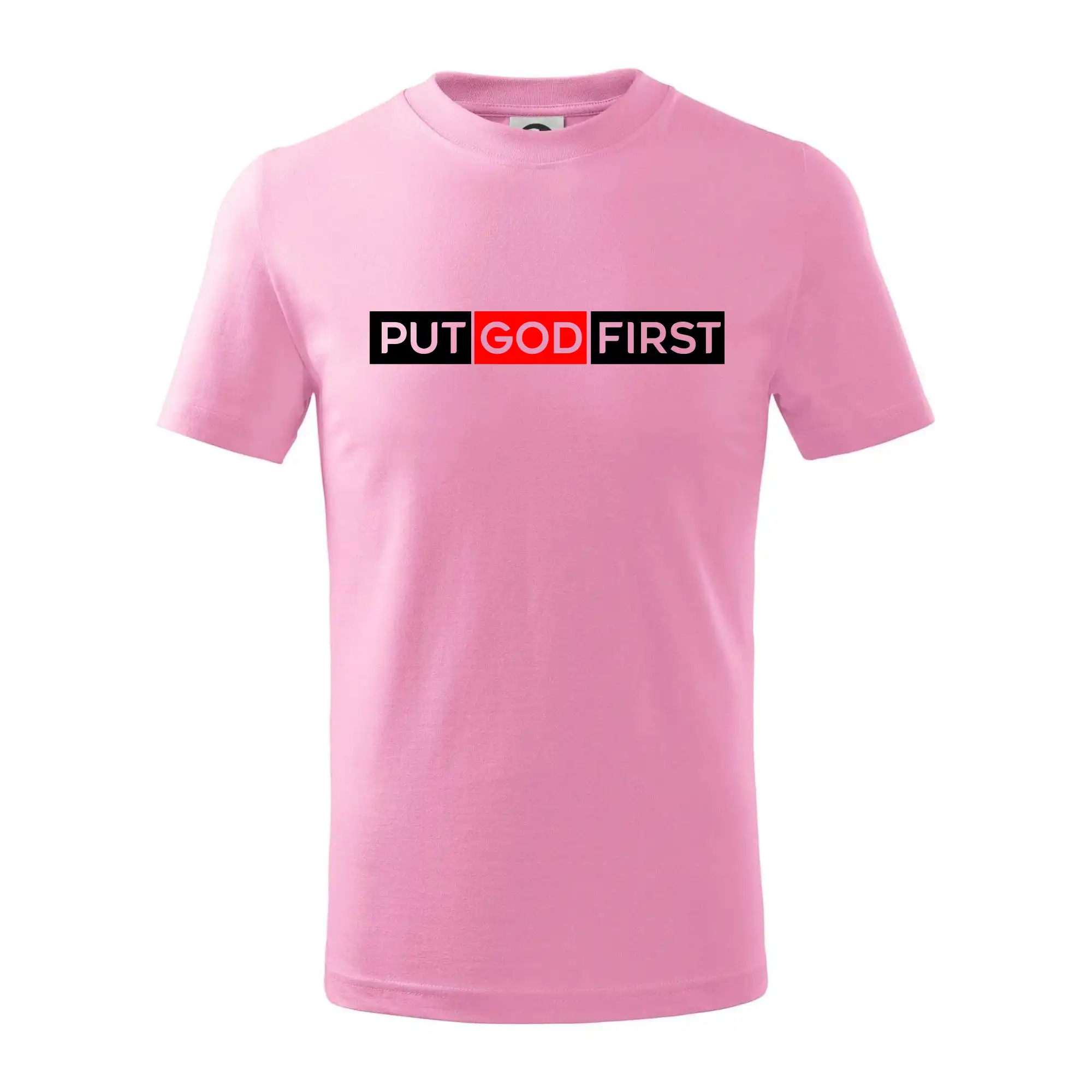 Put God first obdĺžnik - Tričko detské bavlnené