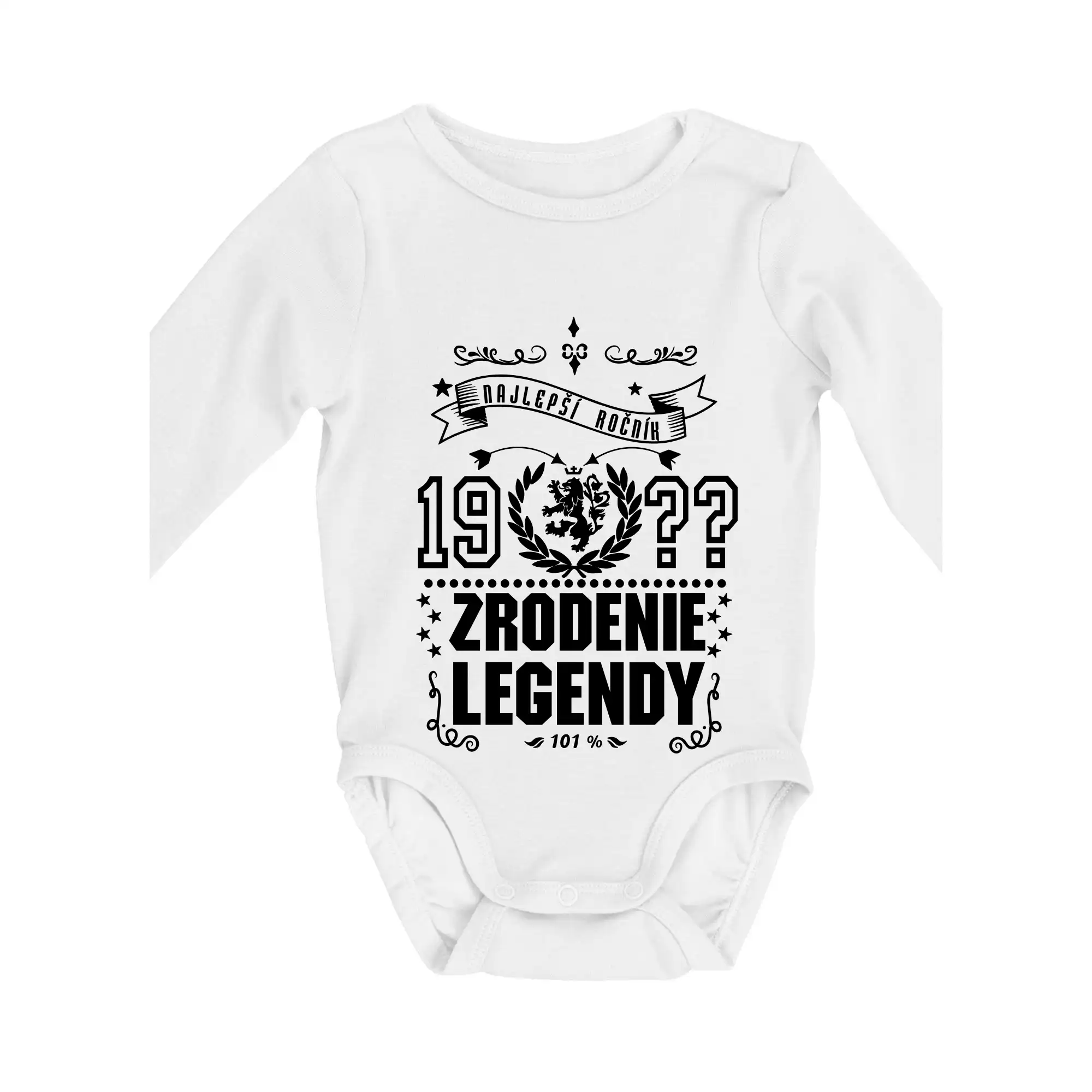 Trička Zrodenie legendy - Zrodenie legendy - Slovenský lev - Body dojčenské s dlhým rukávom