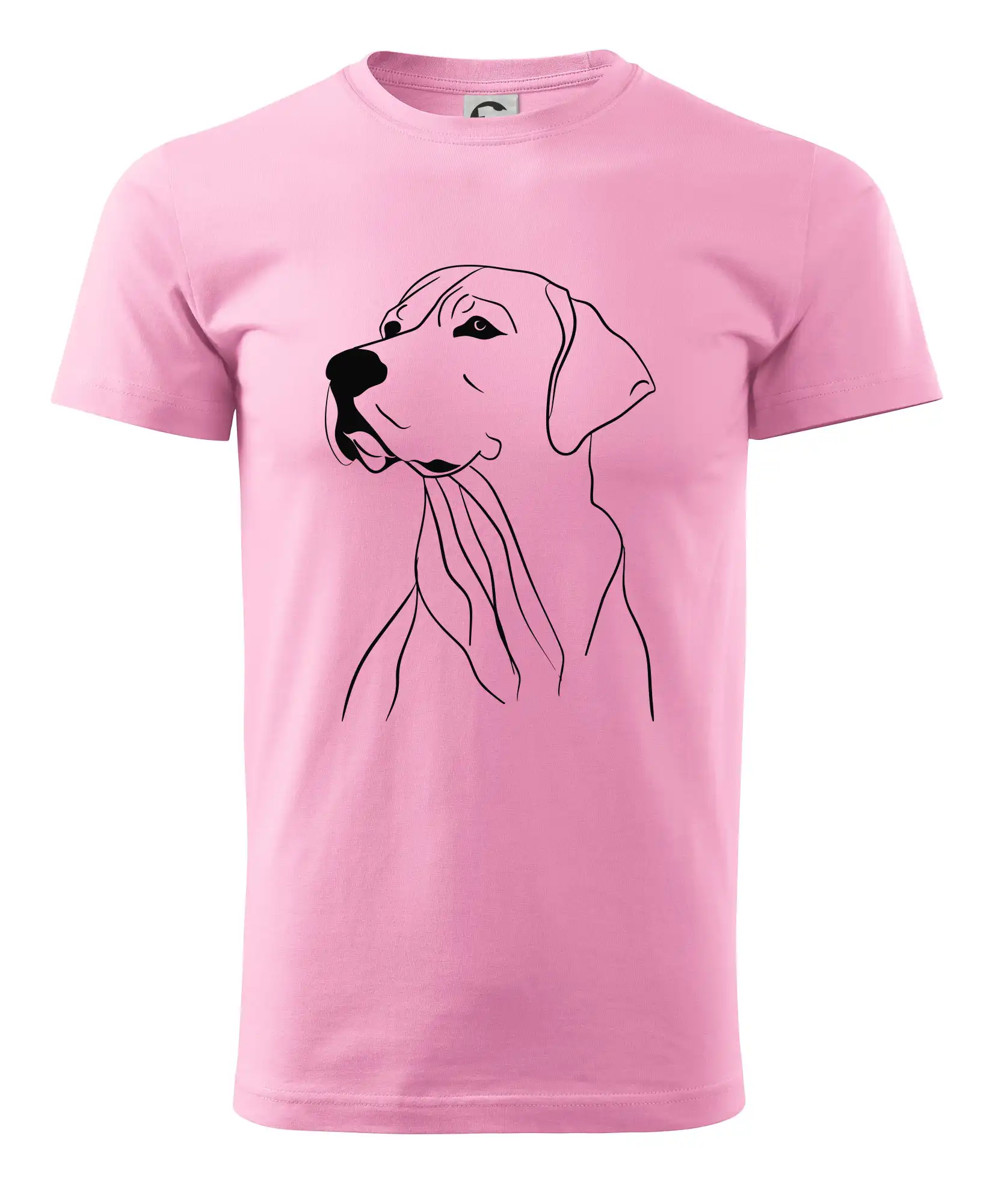 Labrador - Labrador čierna kresba - Pánske tričko nižšej gramáže