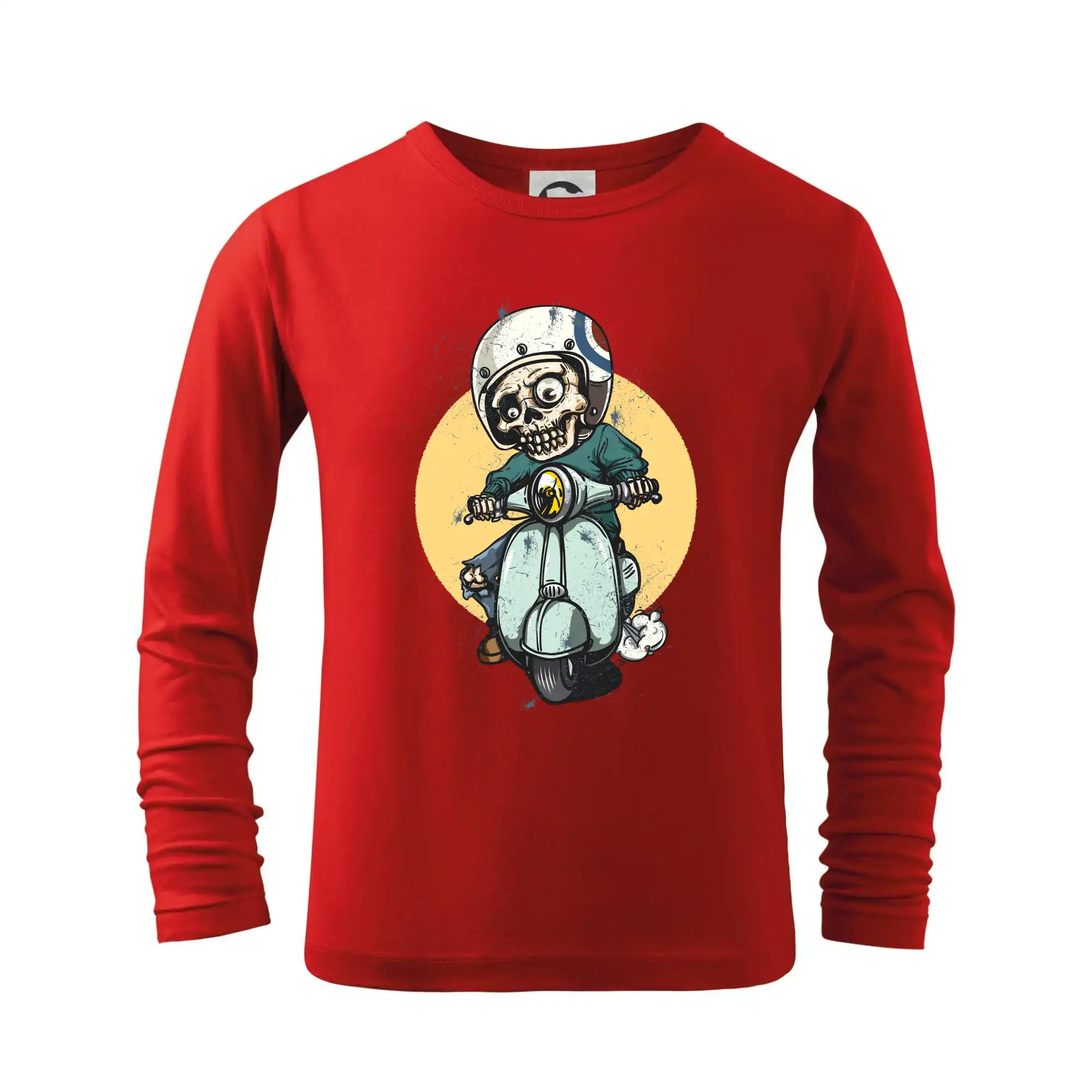 Tričká pre motorkárov¨ - Skúter rebel - Tričko detské Long Sleeve