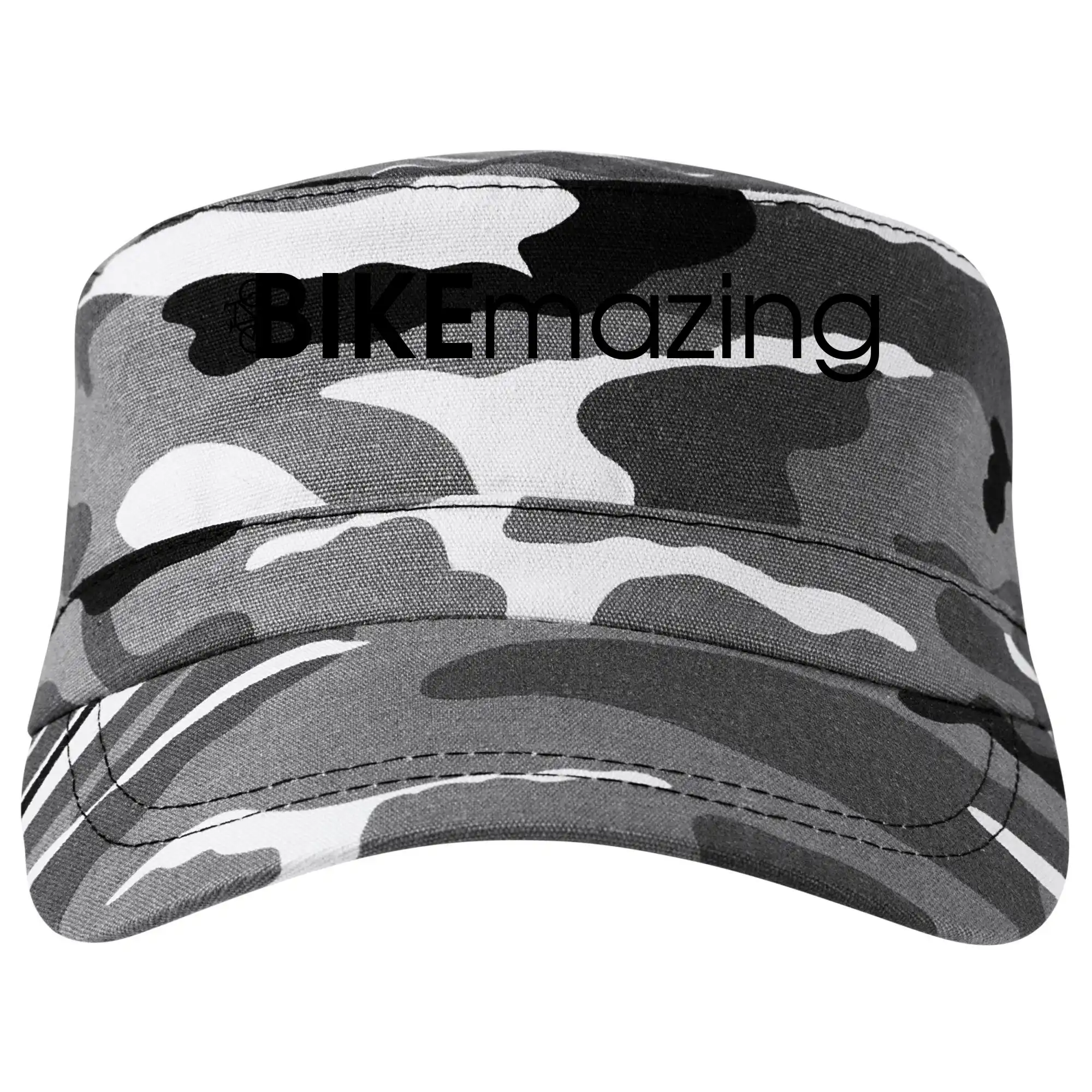 Tričko ako darček pre cyklistu - Bike nápisy Bikemazing - Šiltovka CAMO