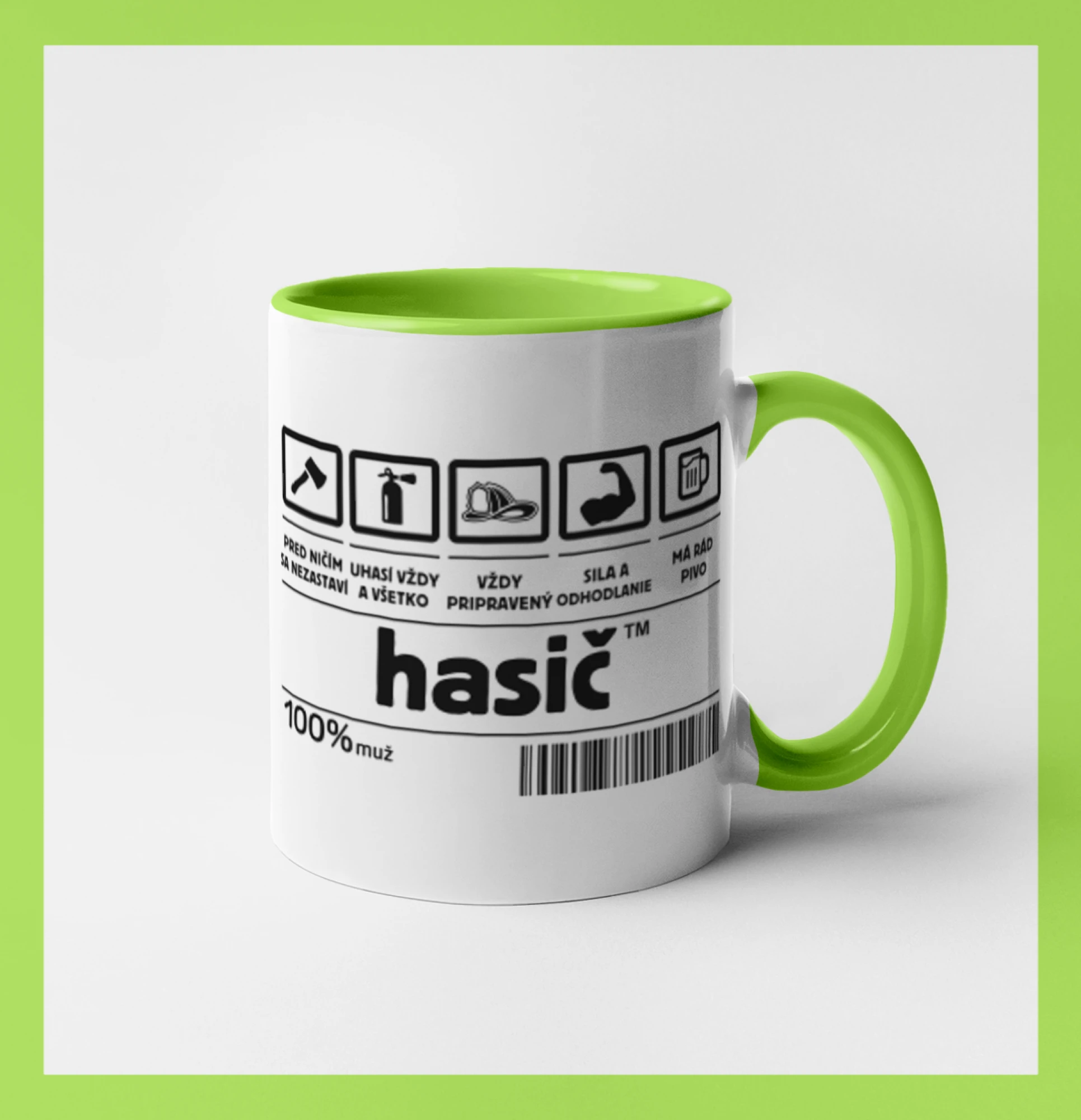 Čiarový kód - Hasič / hasička