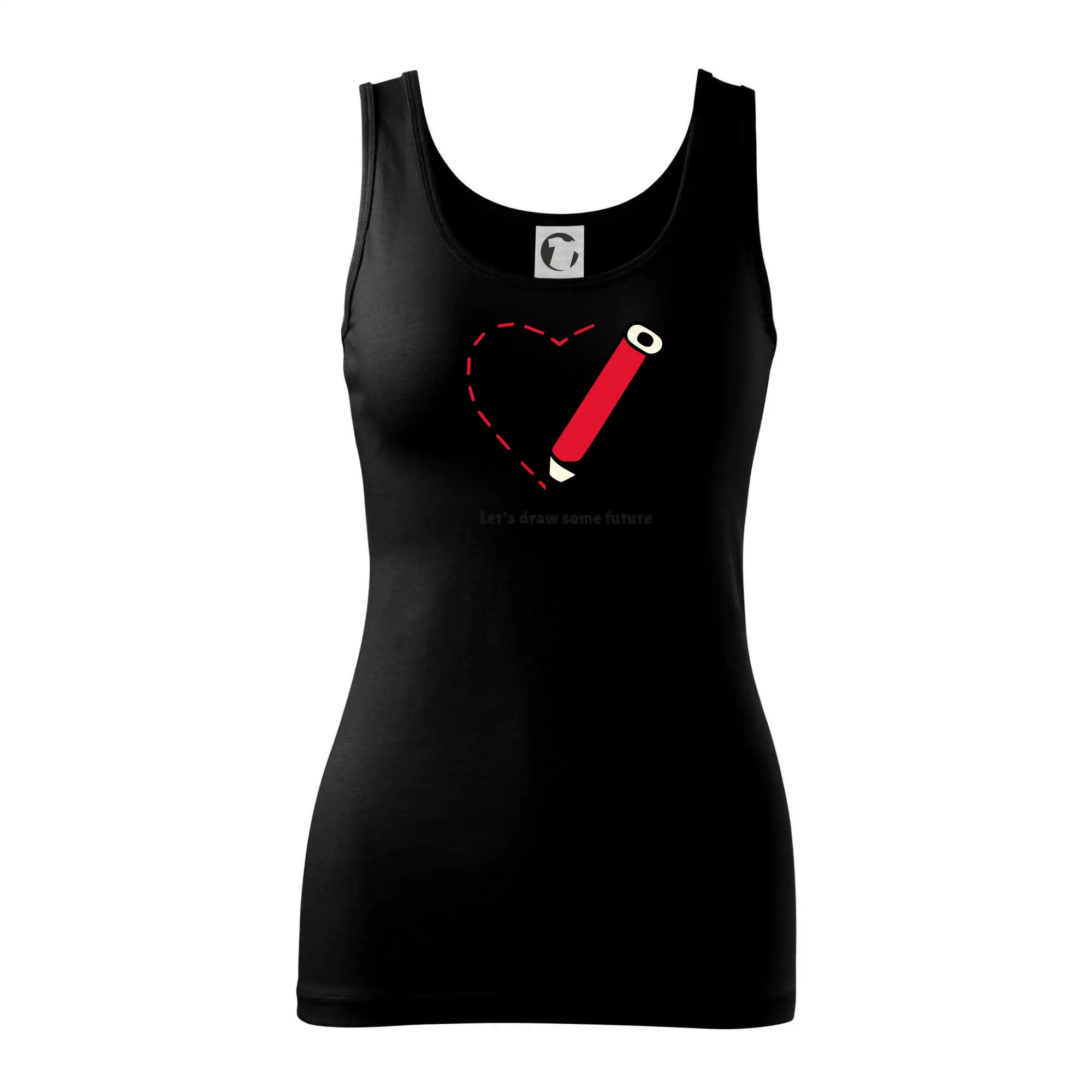 Tričká pre zamilovaných - Let's draw some future - Dámske tielko