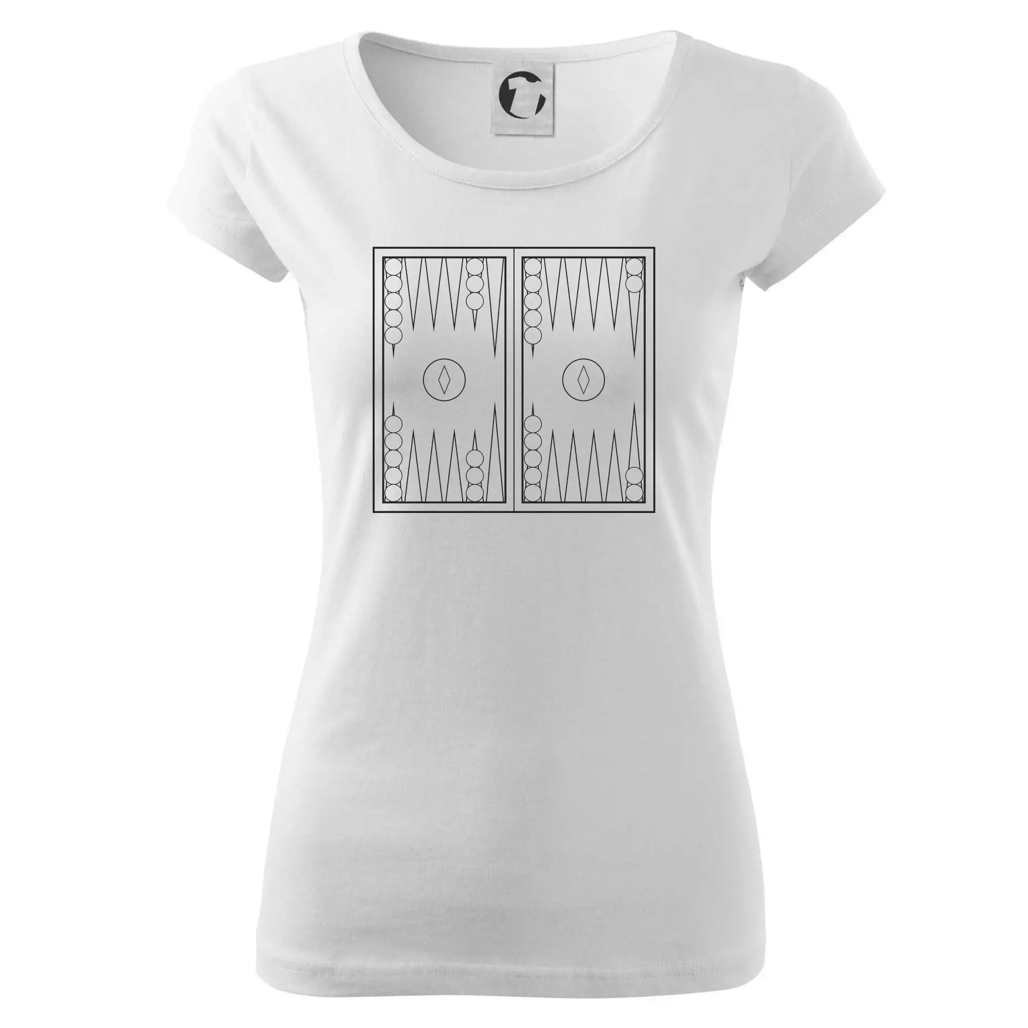 Backgammon černobílý